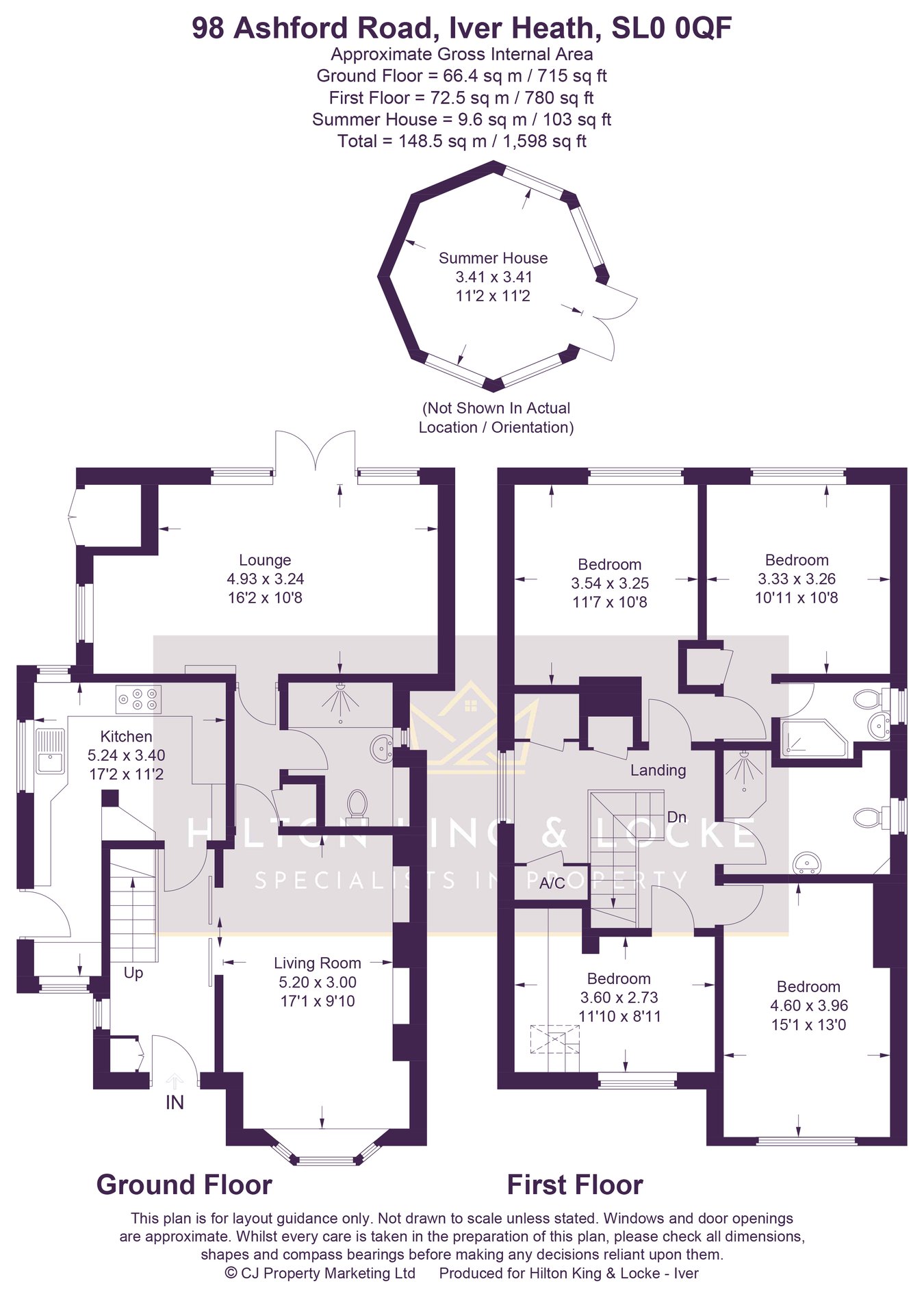 98, Ashford Road, Iver Heath floorplan