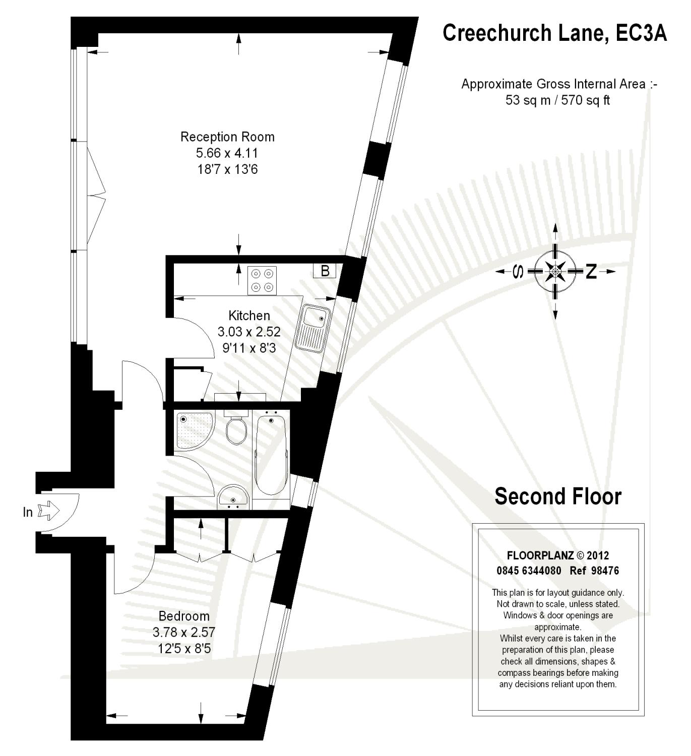 Flat 3, 4-8, Creechurch Lane, London floorplan