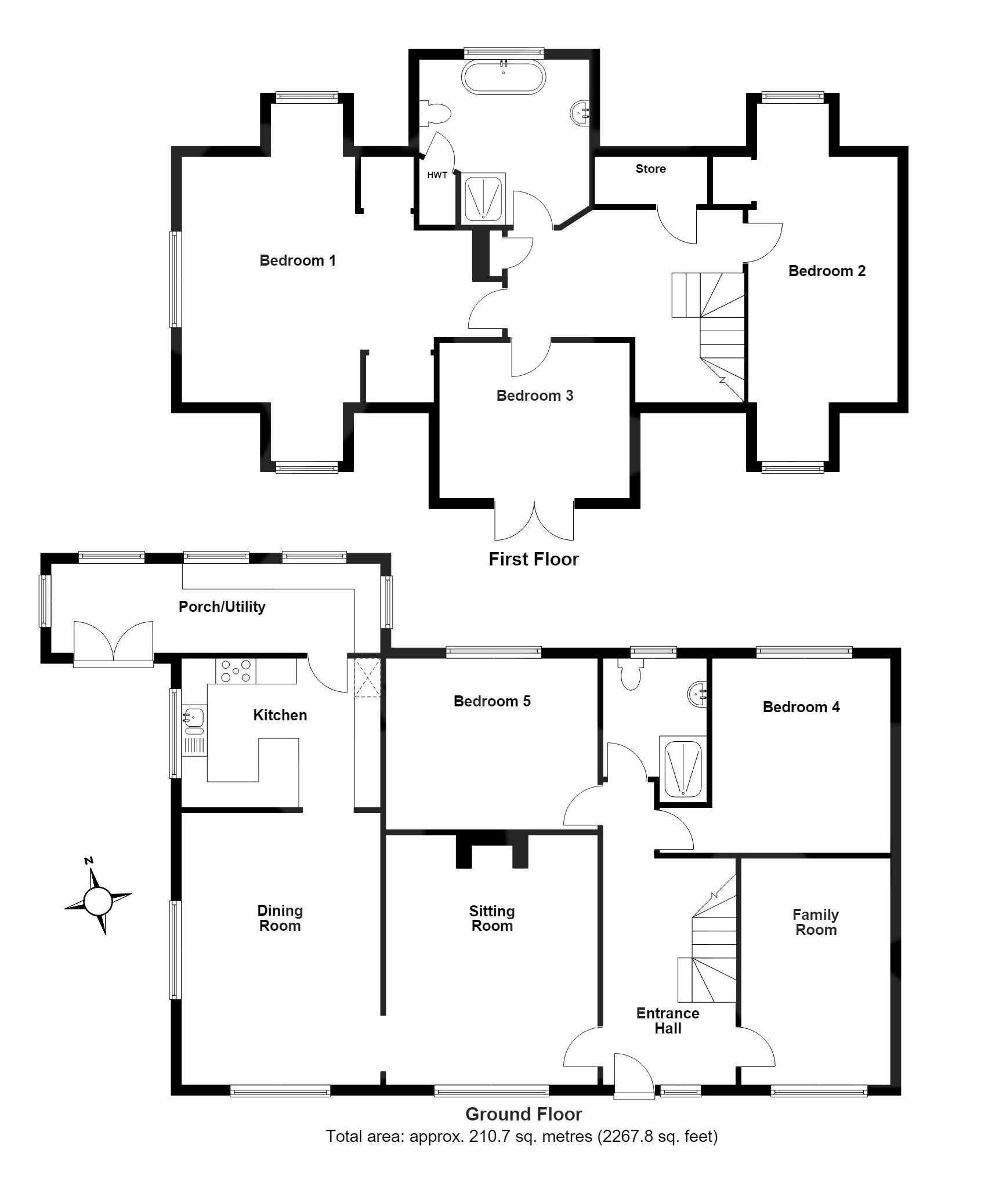 Badgers Meadow, Exeter floorplan