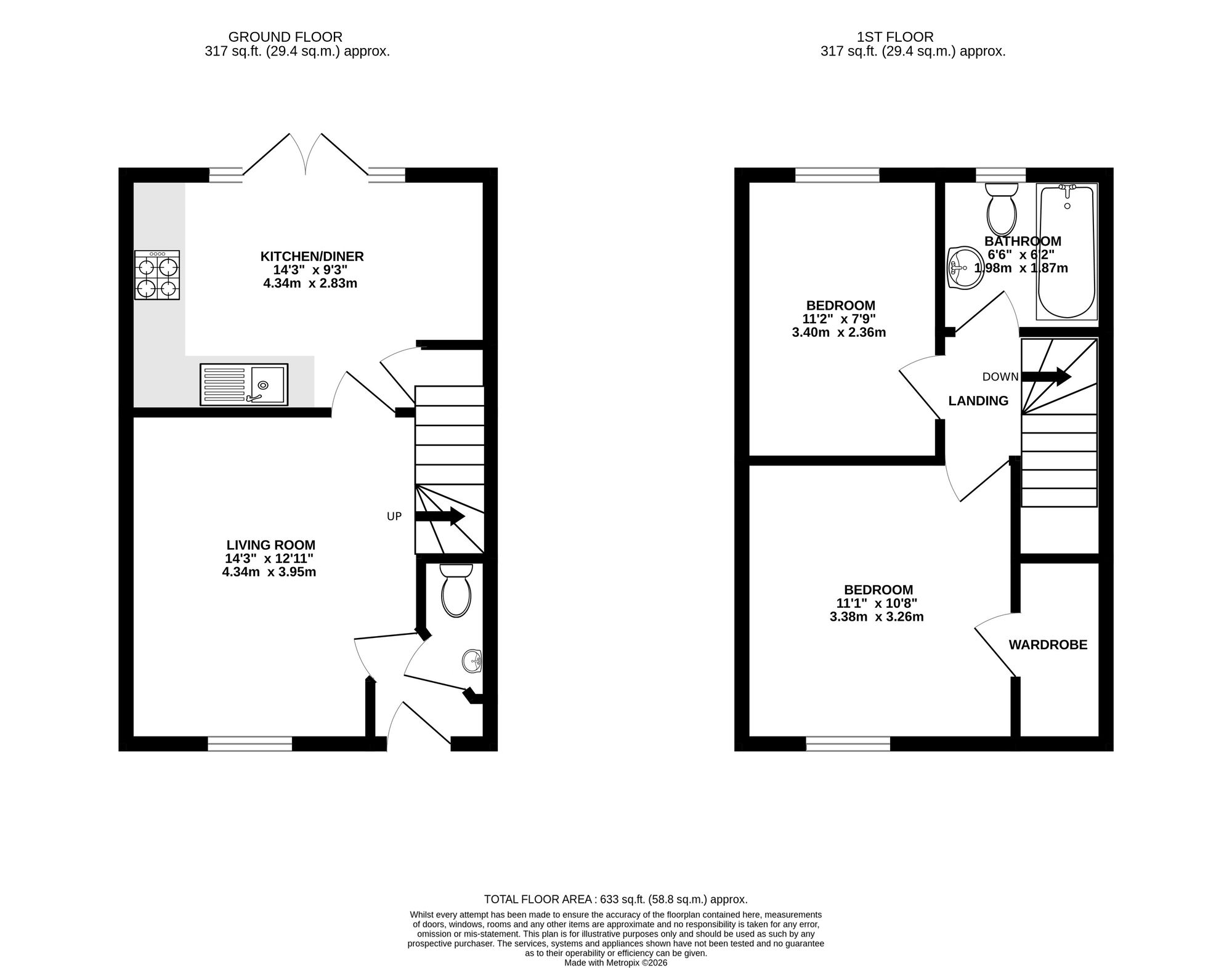 18 Lle Eirlys, Cwmbran floorplan