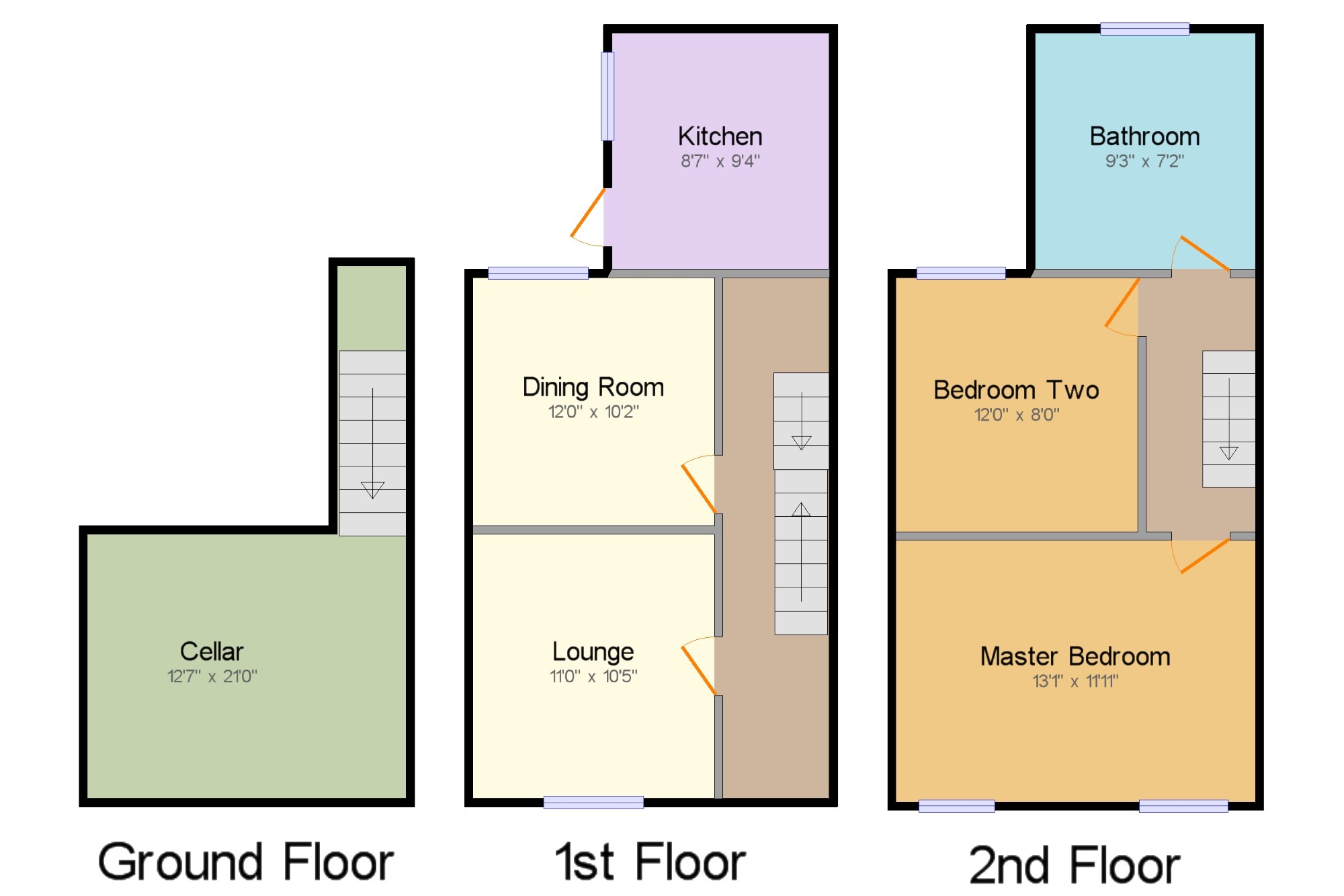 2 Bedrooms Terraced house for sale in St. Bartholomews Terrace, Rochester, Kent, England ME1