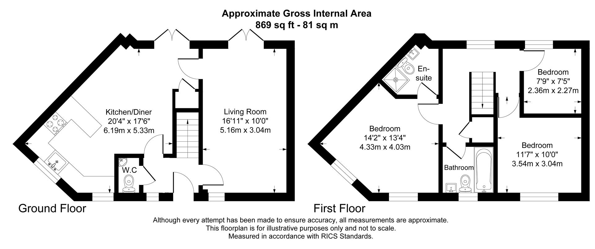 66, Hayward Avenue, West Wick floorplan