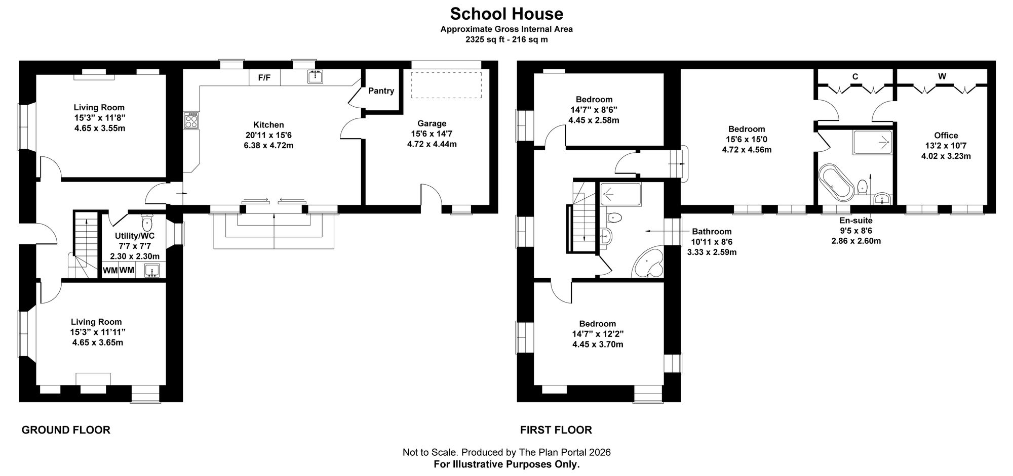 The School House, Lockerbie floorplan