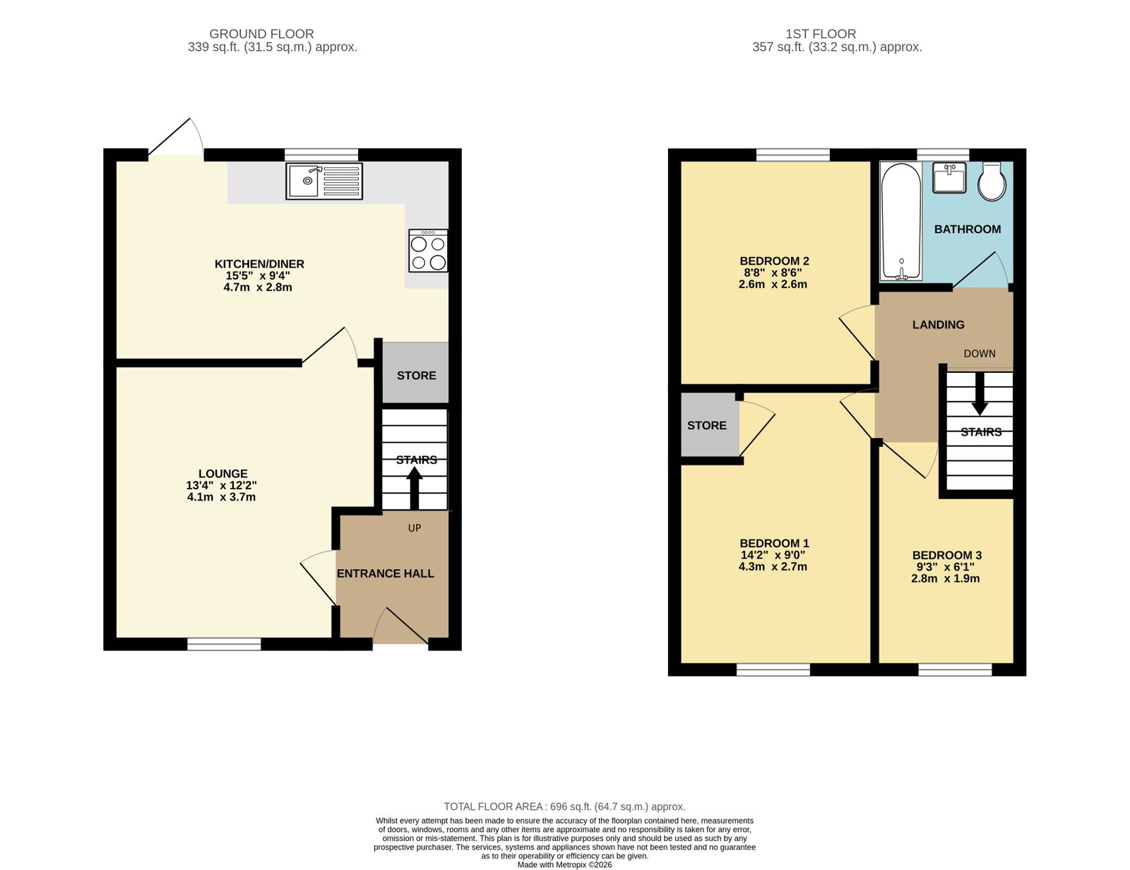 2, Oakfield Court, Whitehaven floorplan