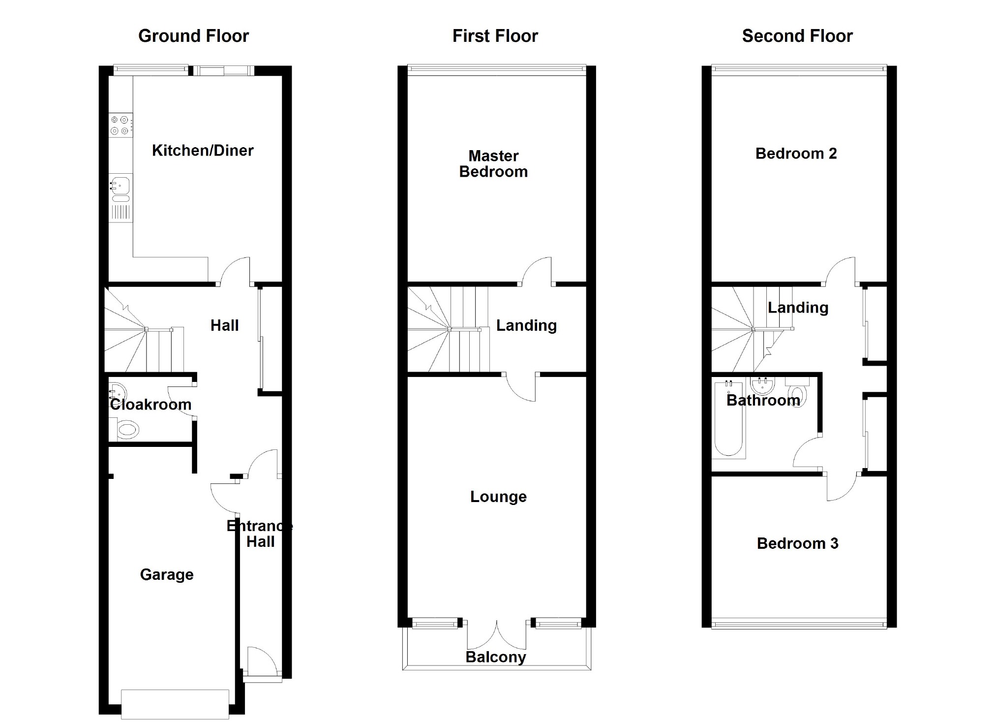 3 Bedrooms Terraced house for sale in Penryn Avenue, Fishermead, Milton Keynes MK6
