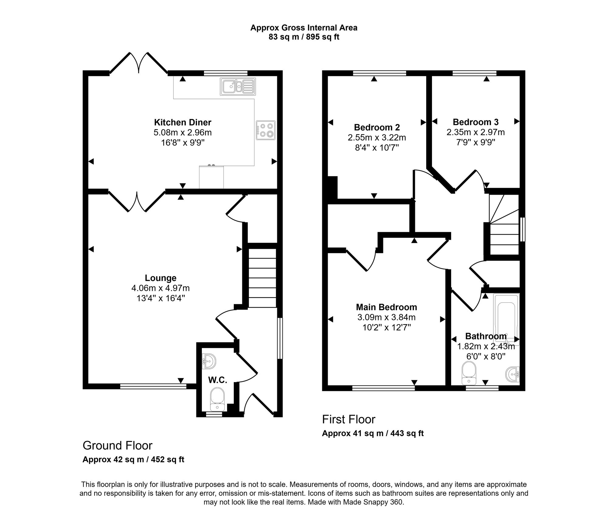 1b Cambridge Road, Wigan floorplan