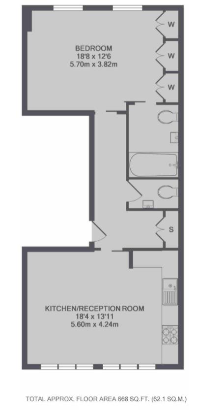 Apartment 2, Great Titchfield Street, London floorplan