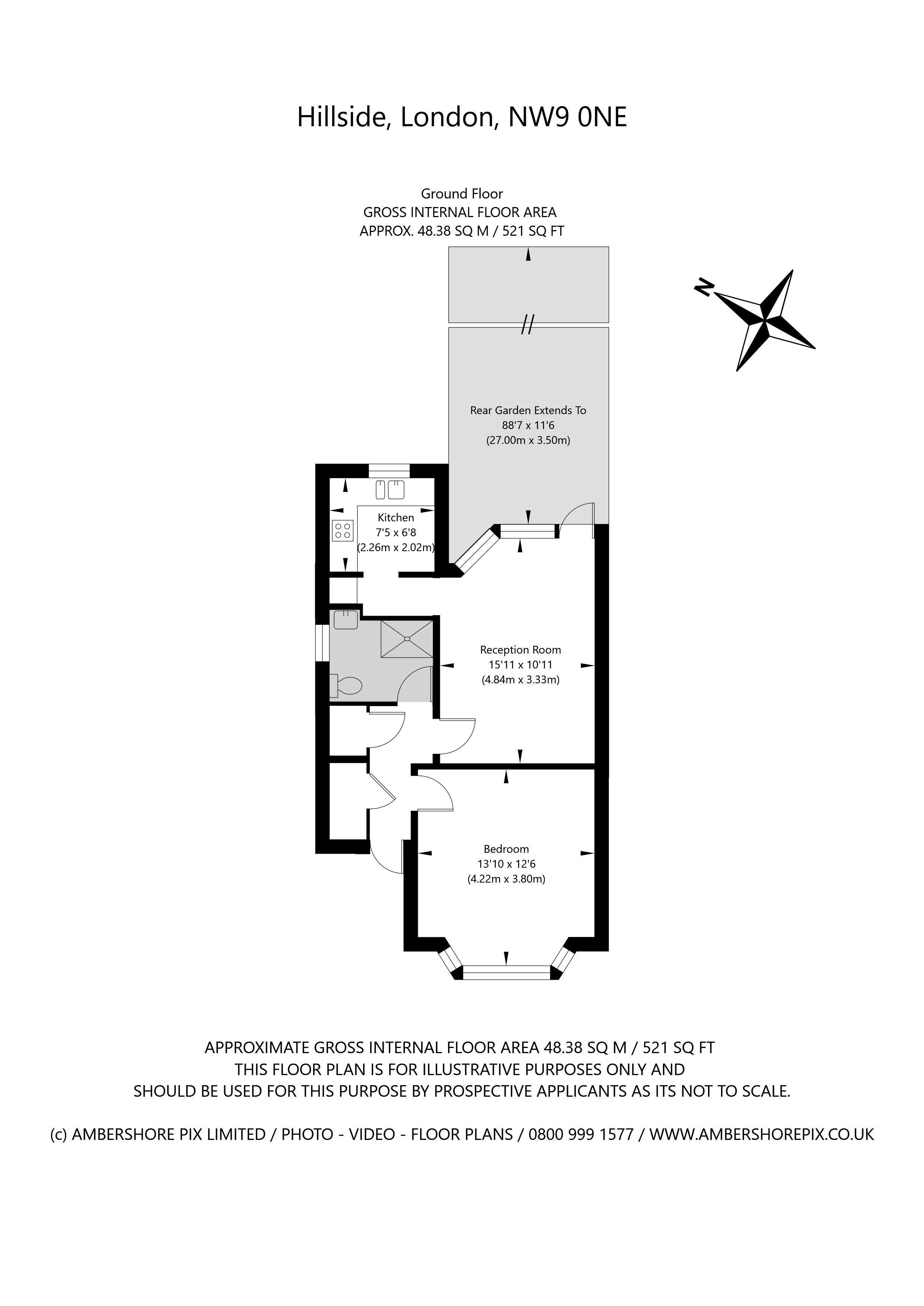 40a, Hillside, London floorplan
