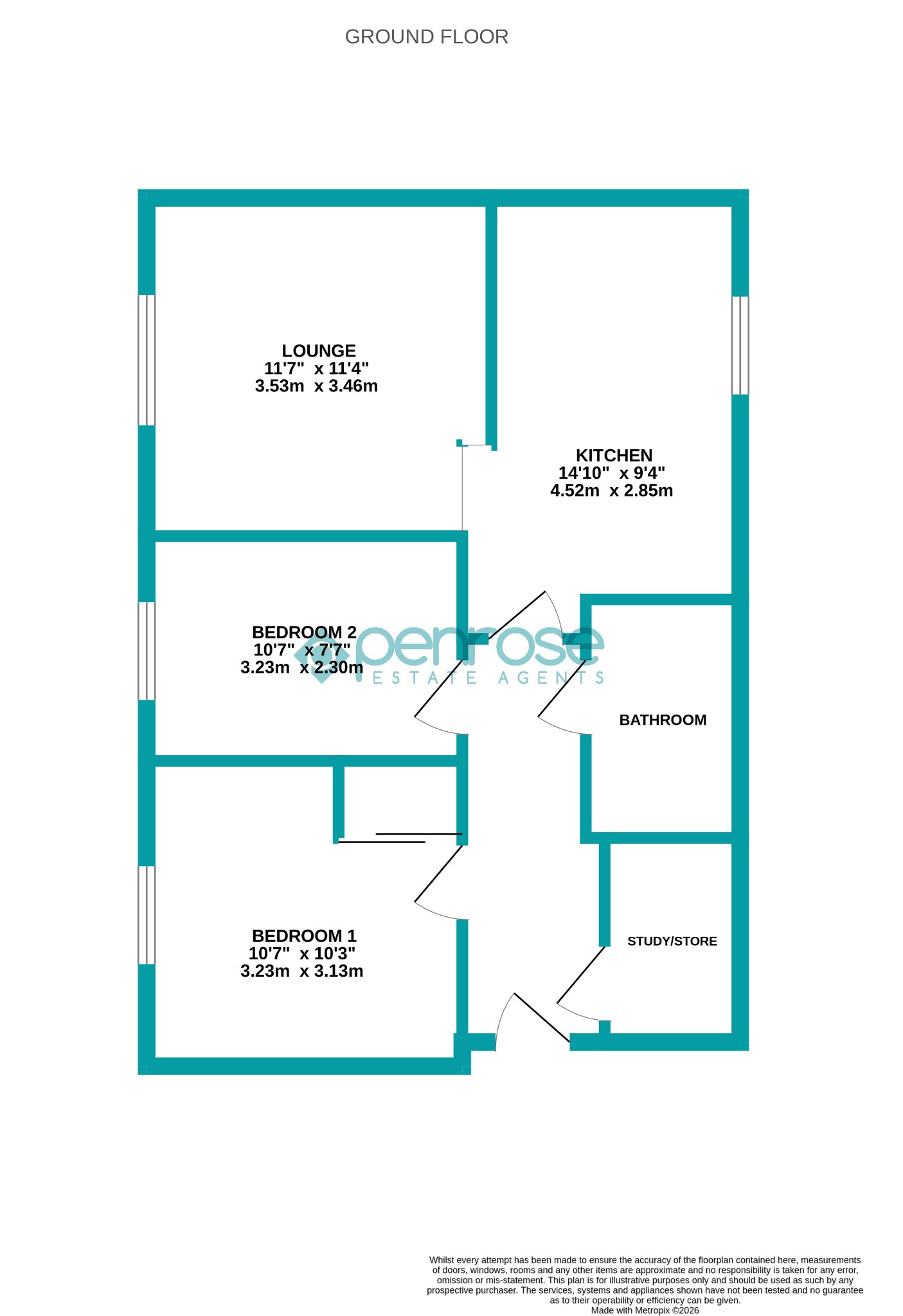 5, Harebell Gardens, Dunstable floorplan