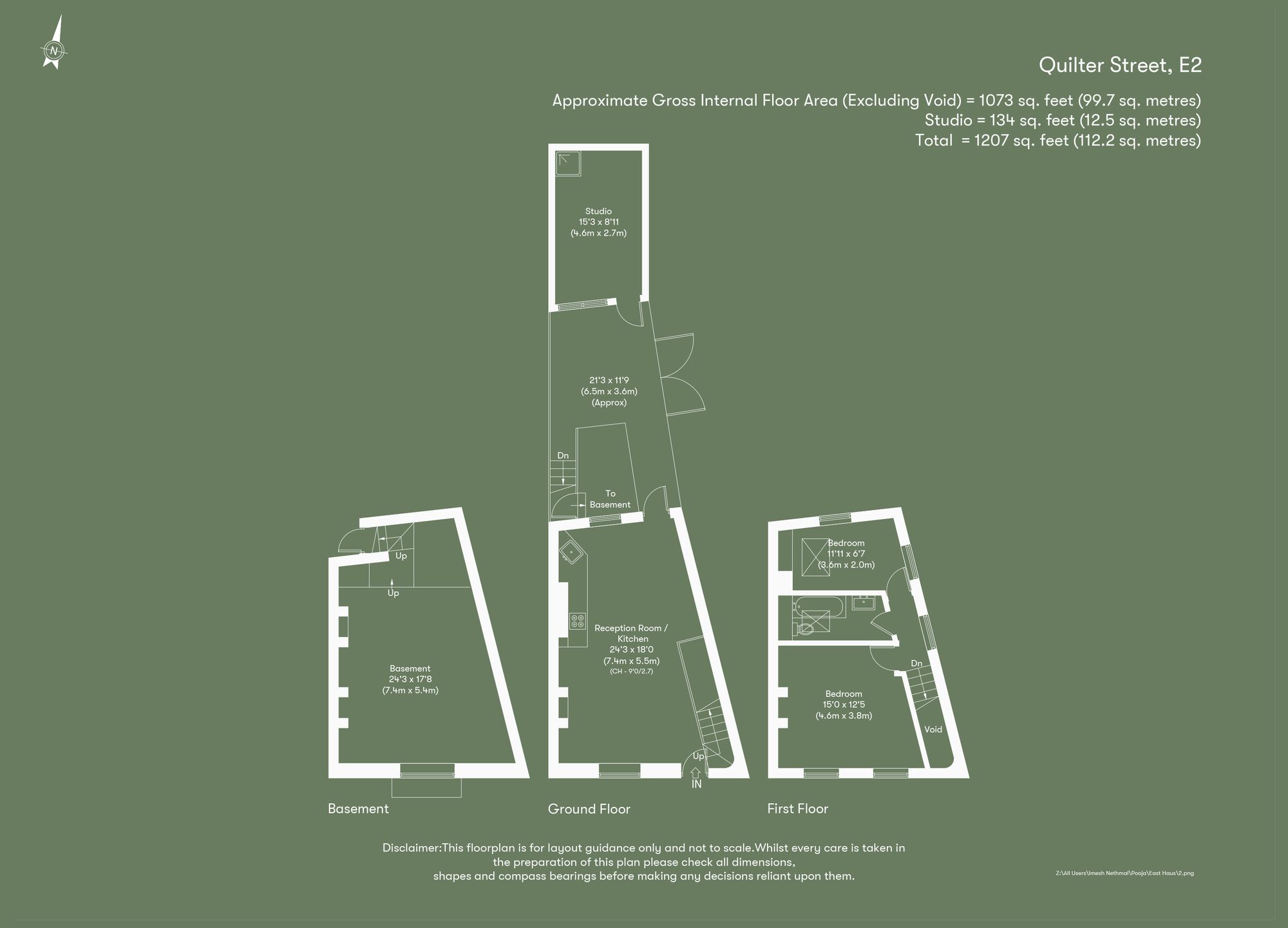 75 Quilter Street, London floorplan