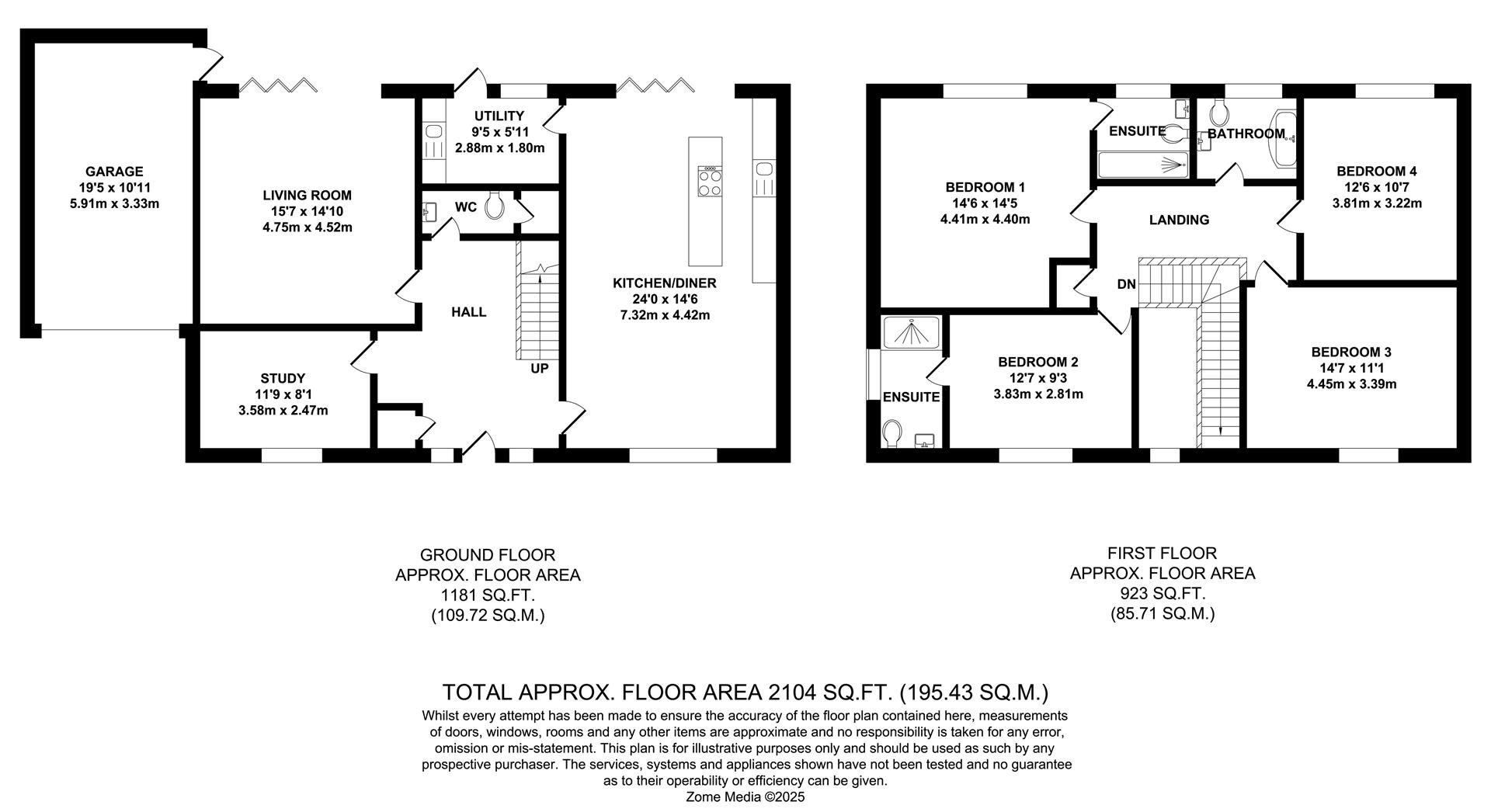 Plot 4, Barfield Gardens, Offham floorplan