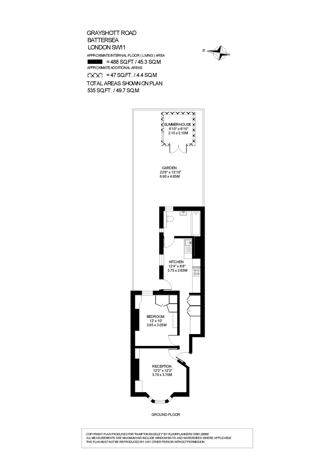 GFF, 106, Grayshott Road, London floorplan
