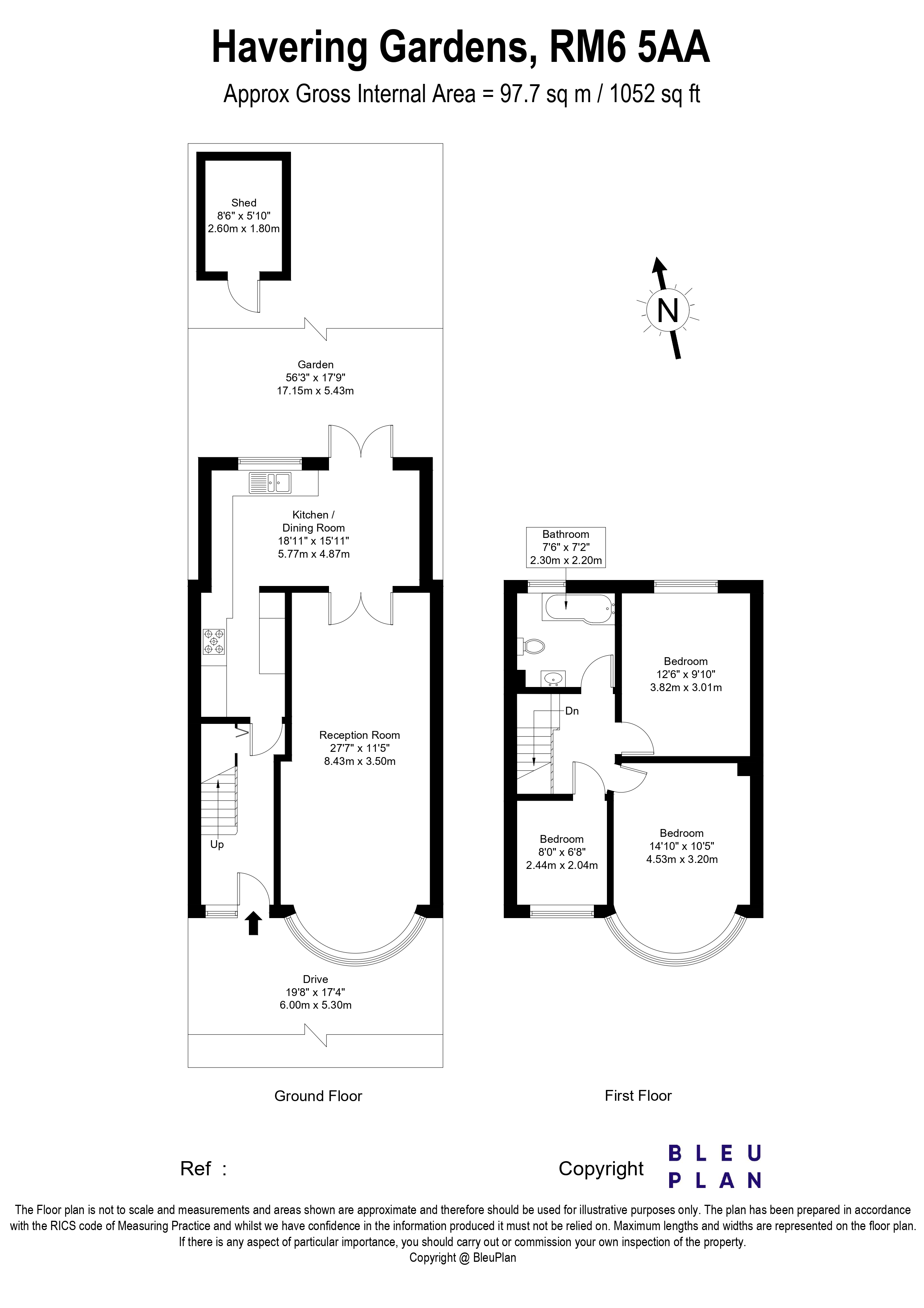 32, Havering Gardens, London floorplan