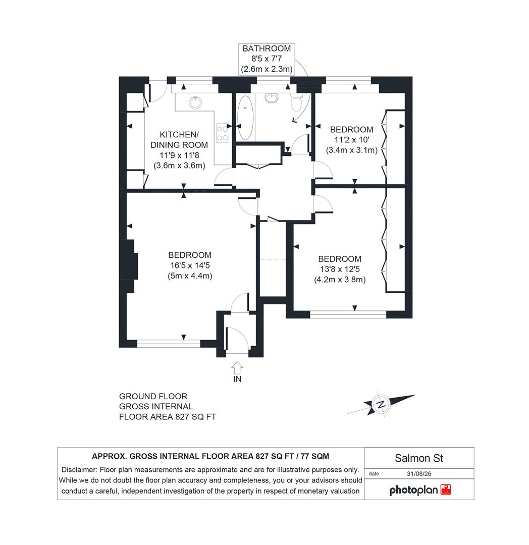 191, Salmon Street, London floorplan