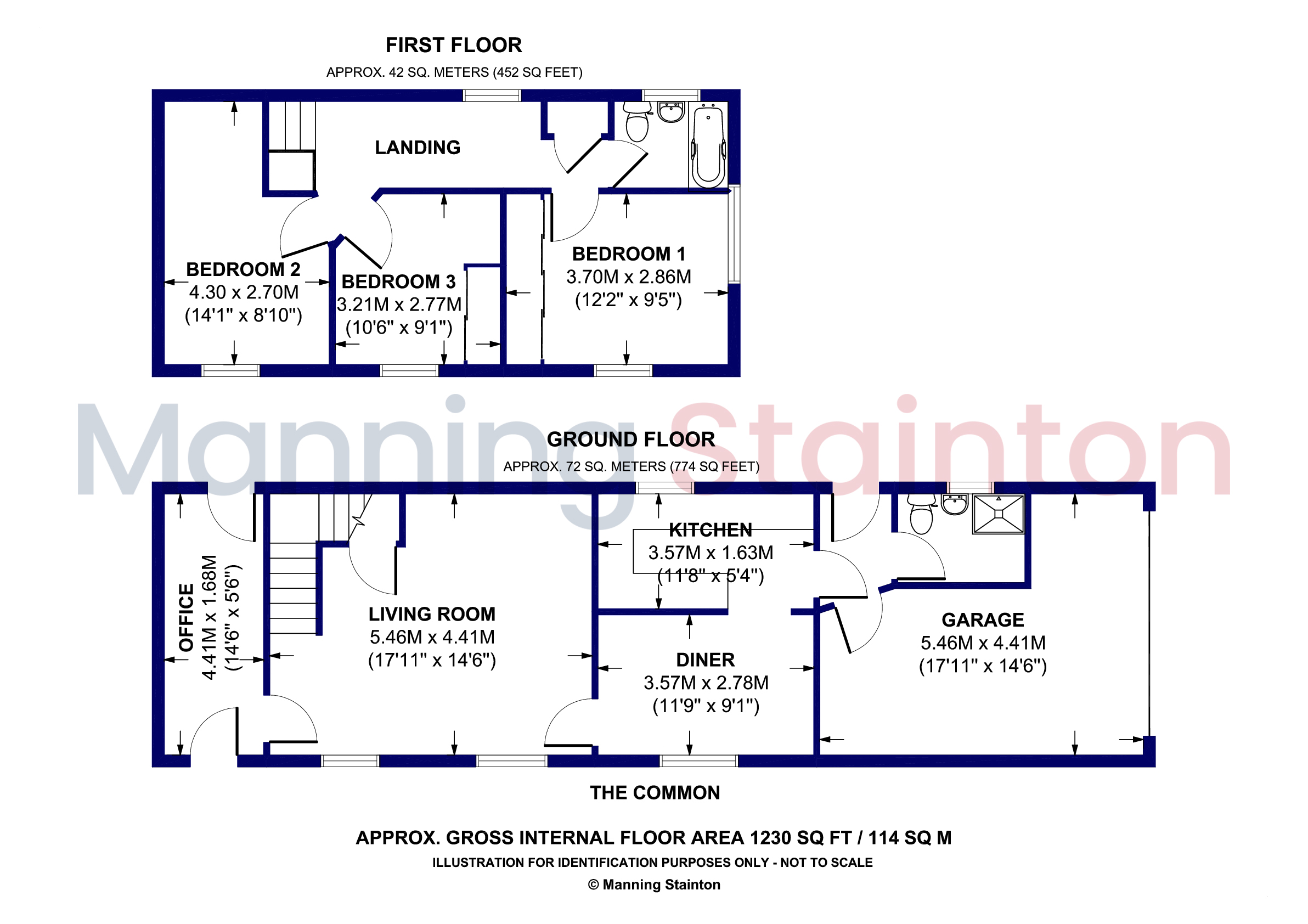 106, The Common, West Yorkshire floorplan