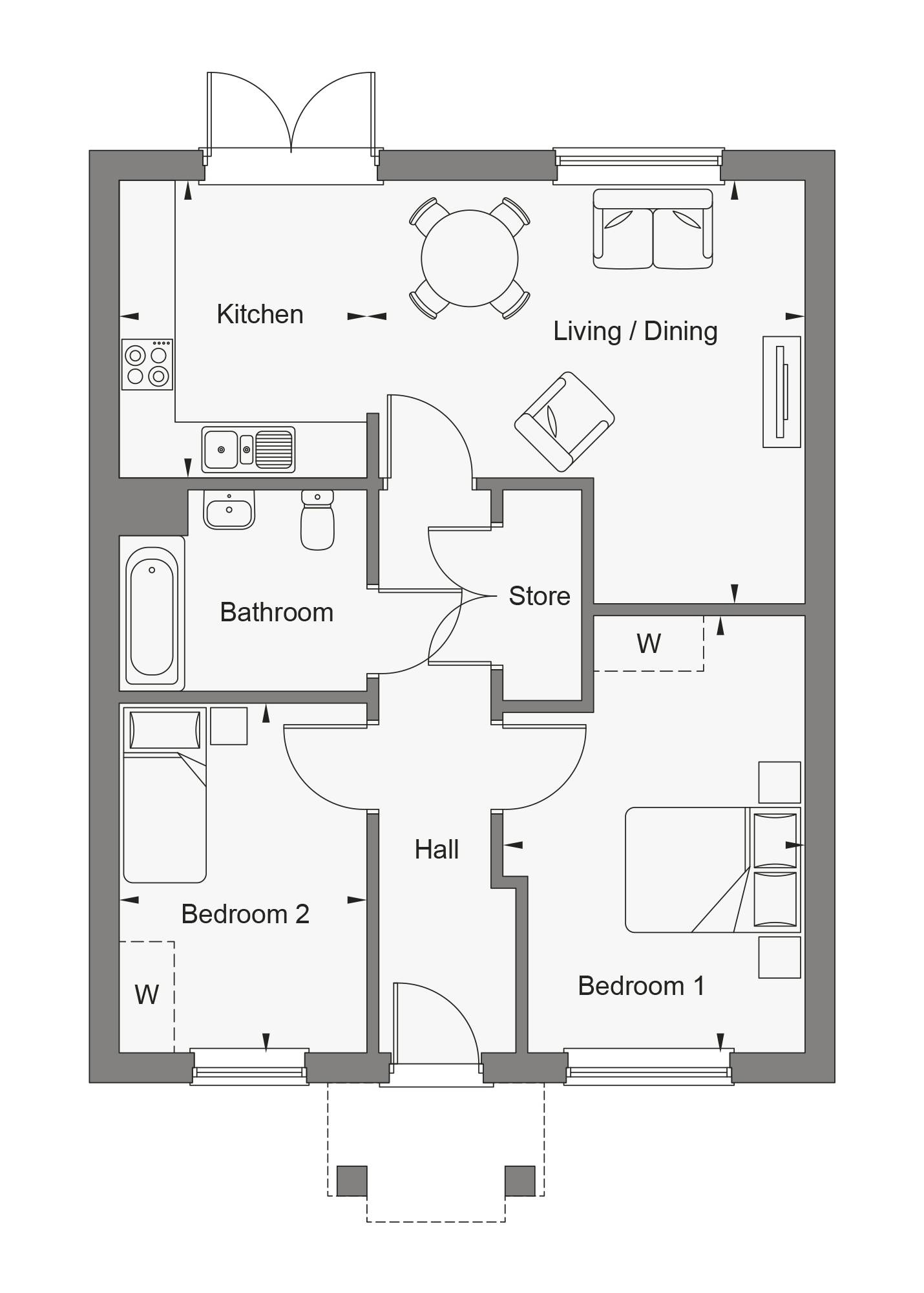 "The Willow" at East Road, Wymeswold, Loughborough LE12, 2 bedroom
