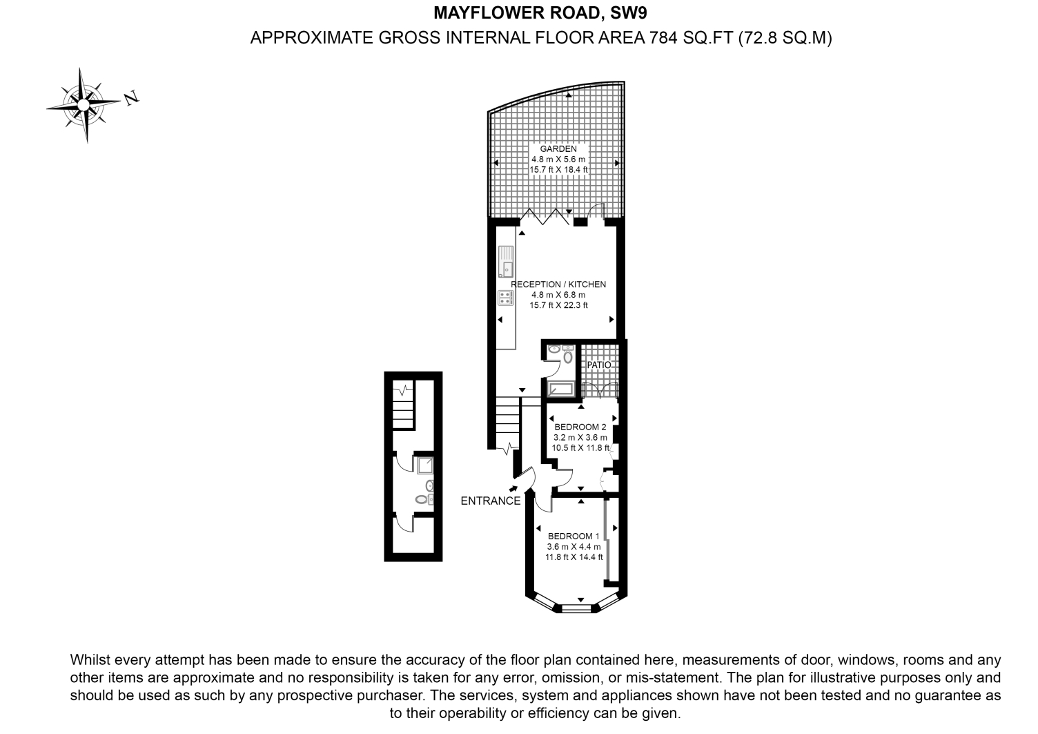 Ground Floor Flat 46, 46, Mayflower Road, London floorplan
