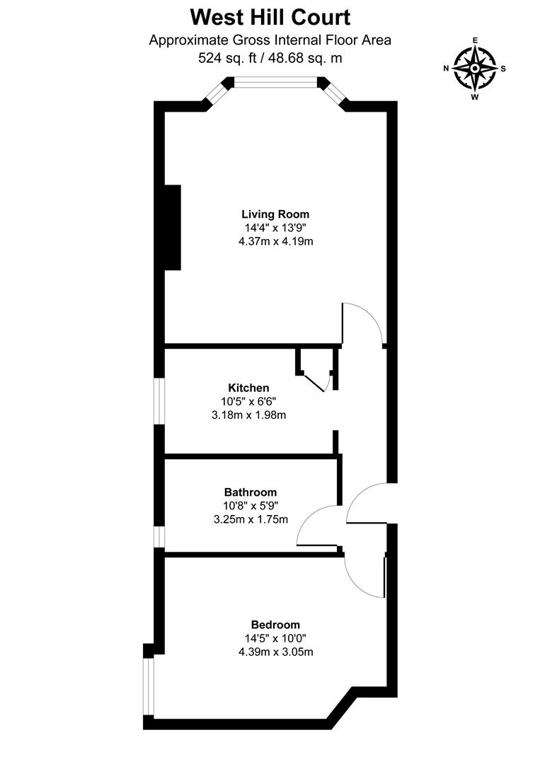 Flat 7 West Hill Court, 24, West Hill Road, St. Leonards-On-Sea floorplan