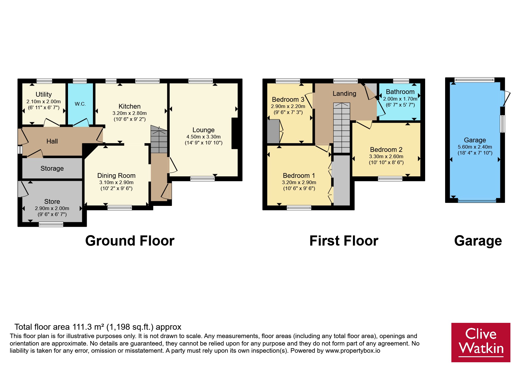 22, Rose Gardens, Neston floorplan