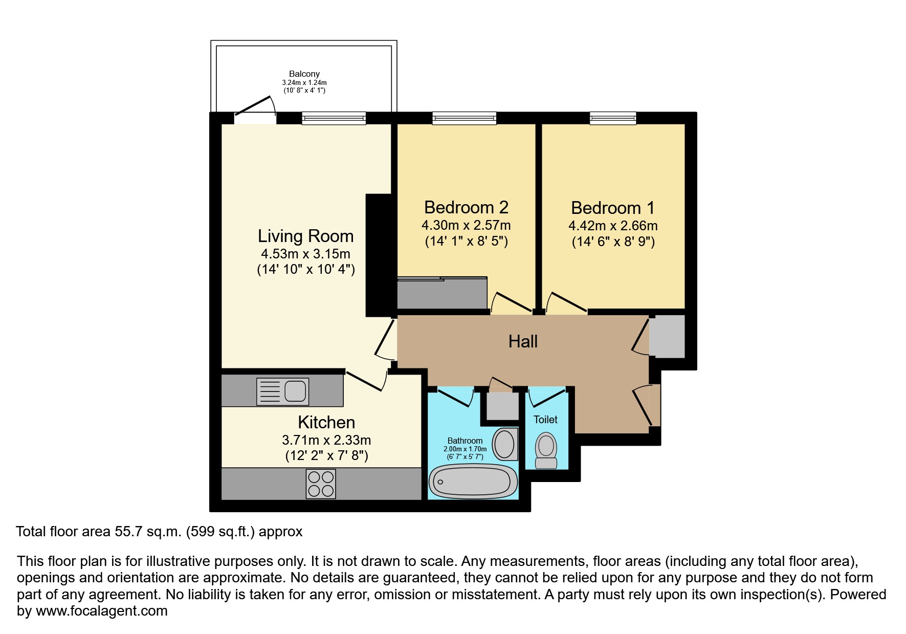 140, Casterbridge Road, London floorplan