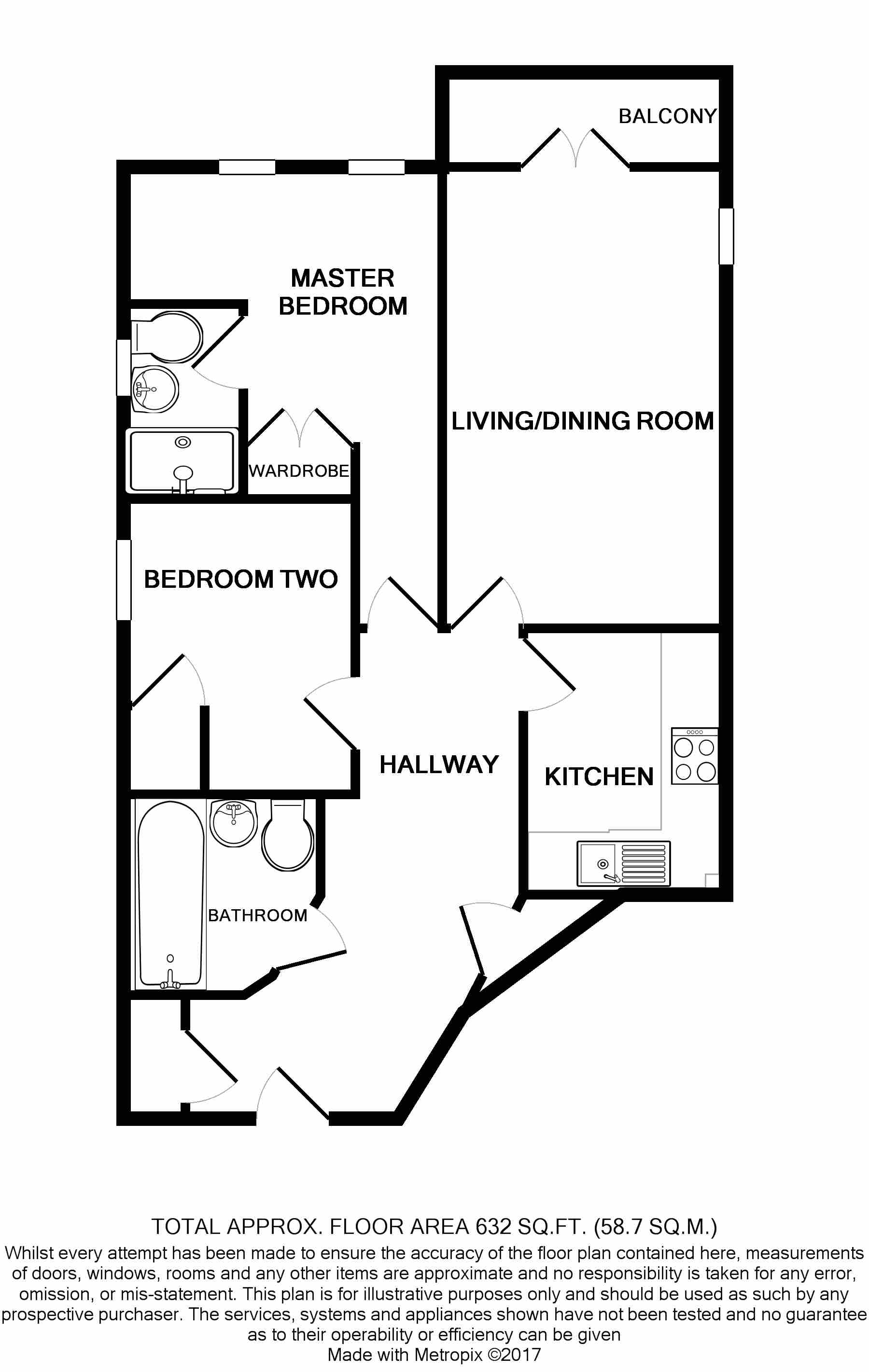 2 Bedrooms Flat to rent in Sycamore Road, Farnborough GU14