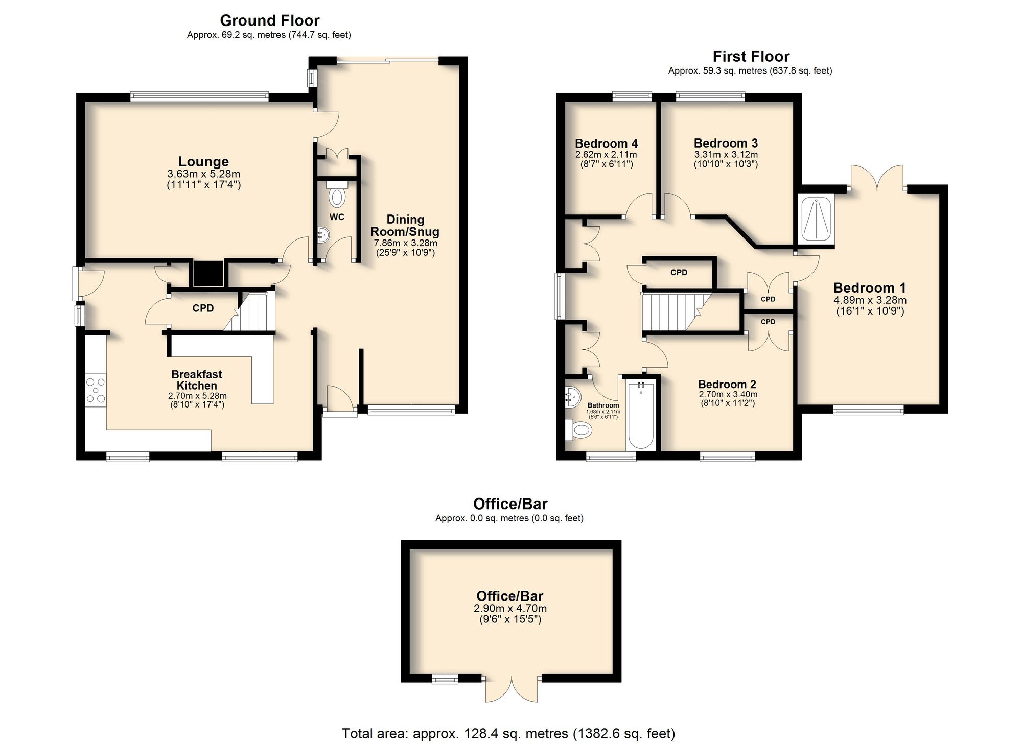 18 Rosamond Avenue, Sheffield floorplan