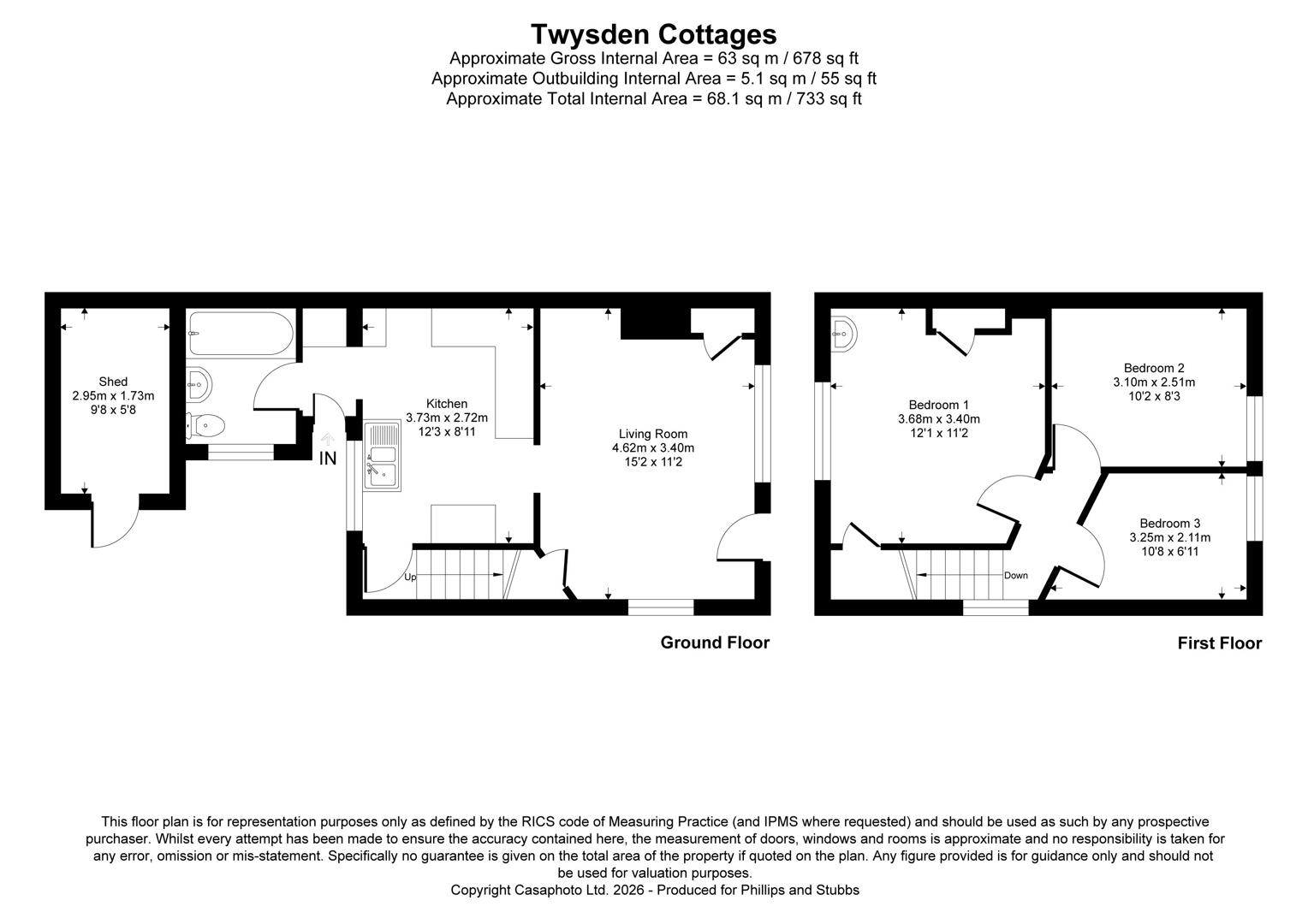1 Twysden Cottages, Bodiam Road, Cranbrook floorplan