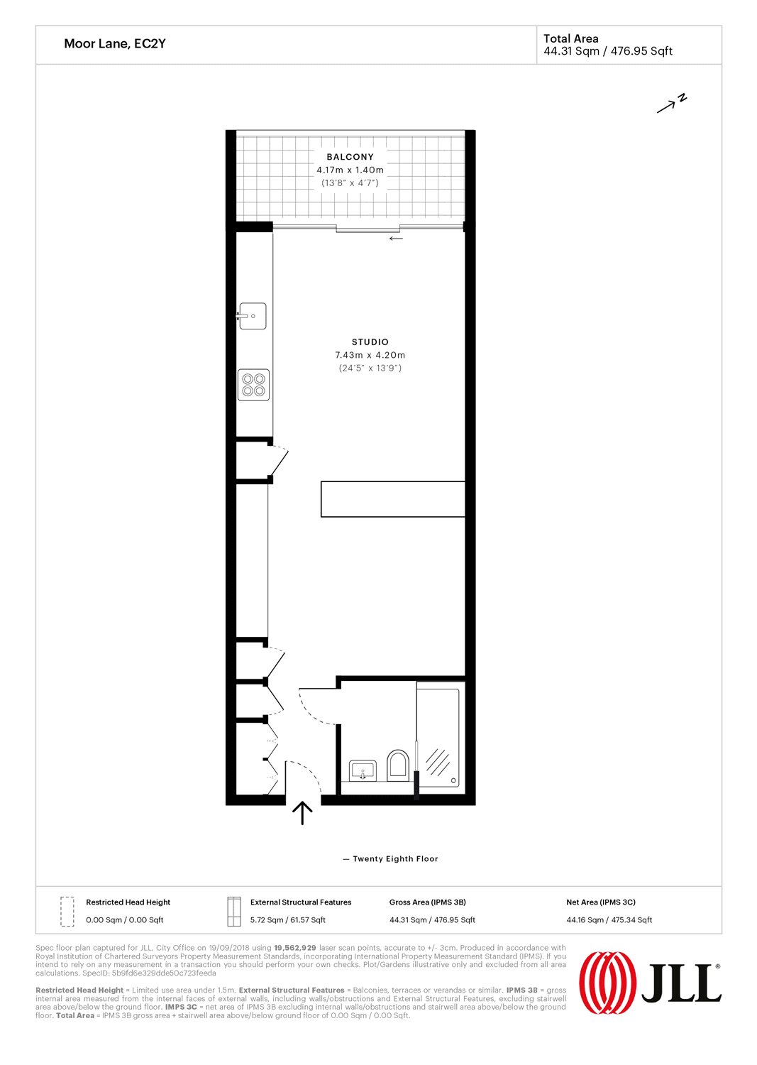 0 Bedrooms Studio to rent in The Heron, 5 Moor Lane, London EC2Y