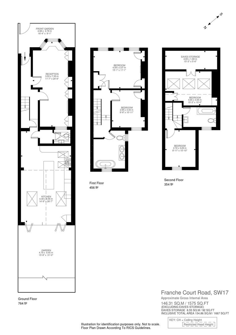 1, Franche Court Road, London floorplan