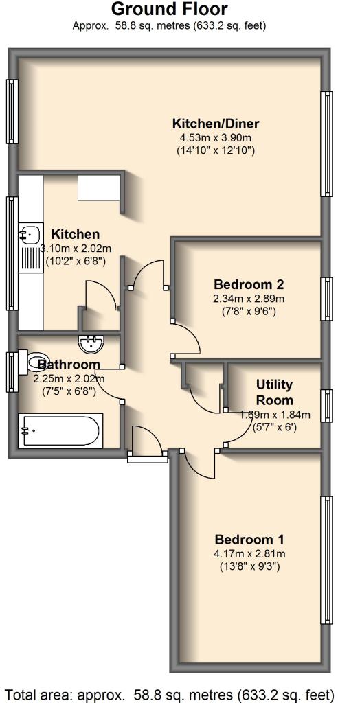 128, Skelton Lane Woodhouse, Sheffield floorplan