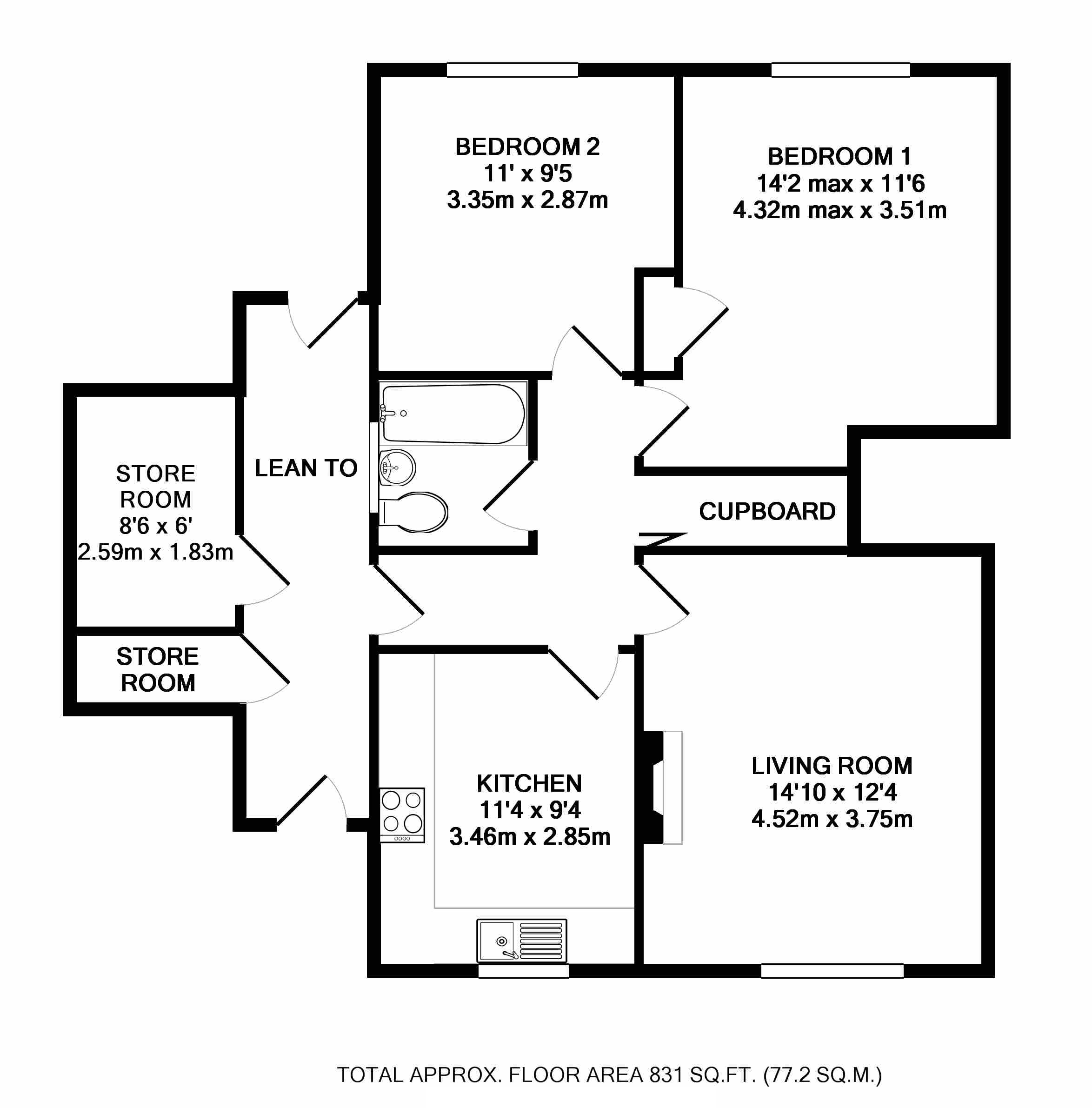 2 Bedrooms Maisonette for sale in Fernlea Close, Cherry Hinton, Cambridge CB1