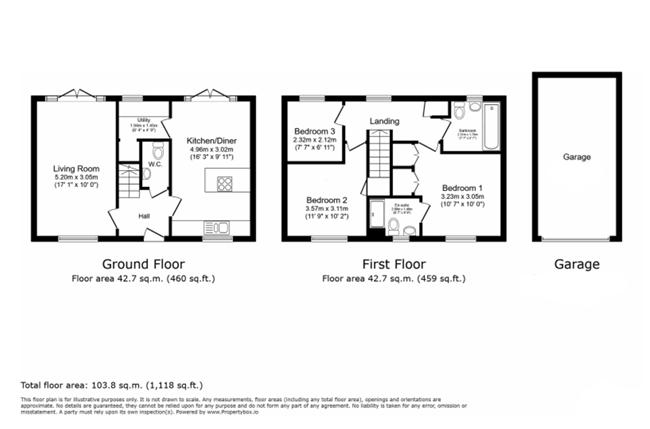 6, Standrop Crescent, Morpeth floorplan