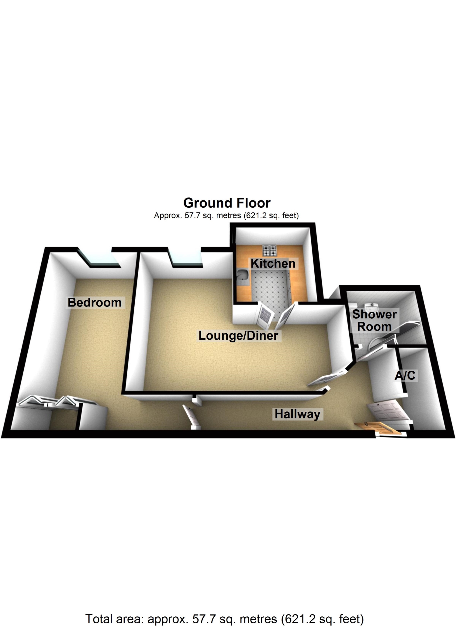 Court, Spalding PE11, 1 bedroom flat for sale 68582736