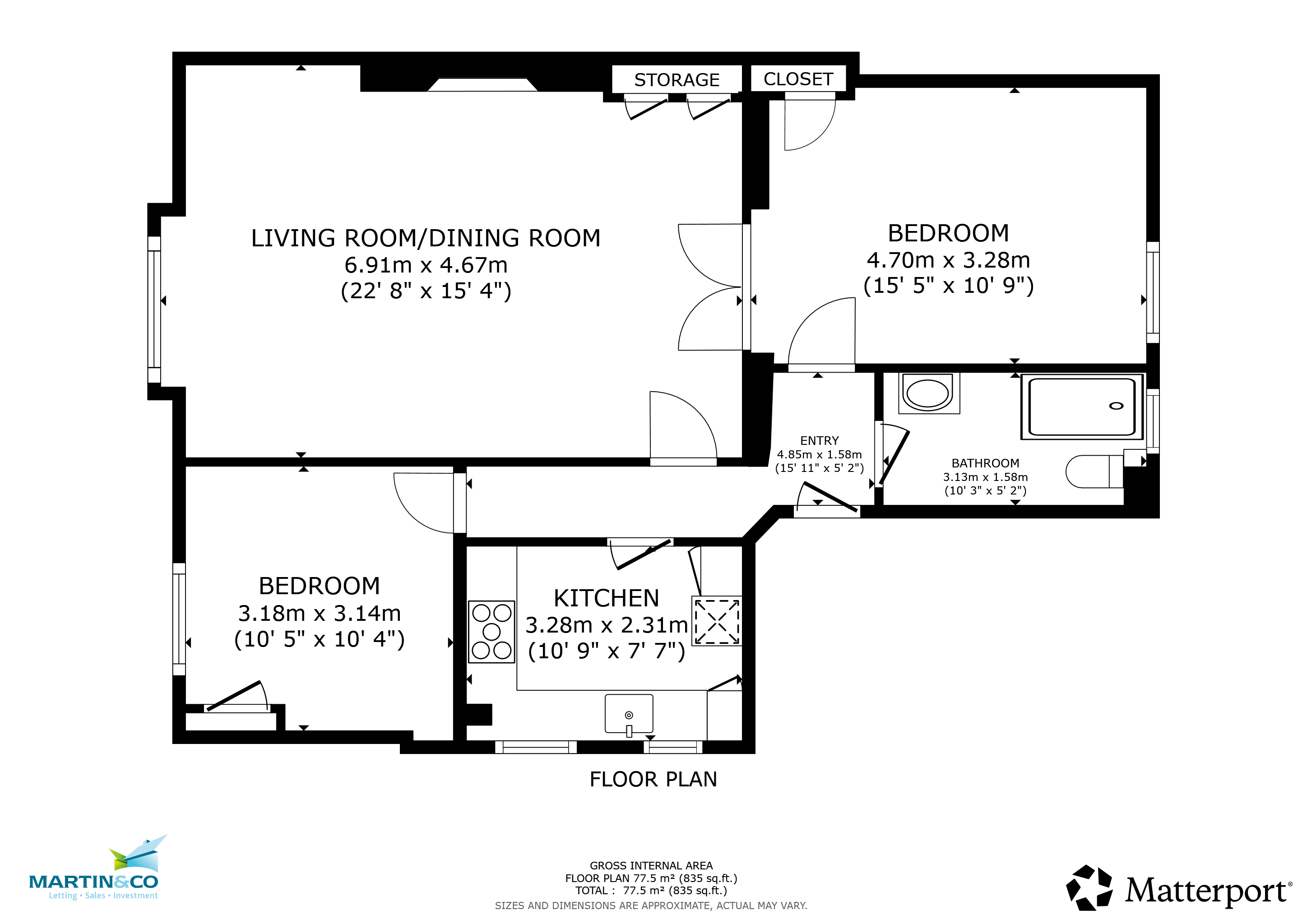 Flat 4, 23, Lansdown Terrace, Glos floorplan
