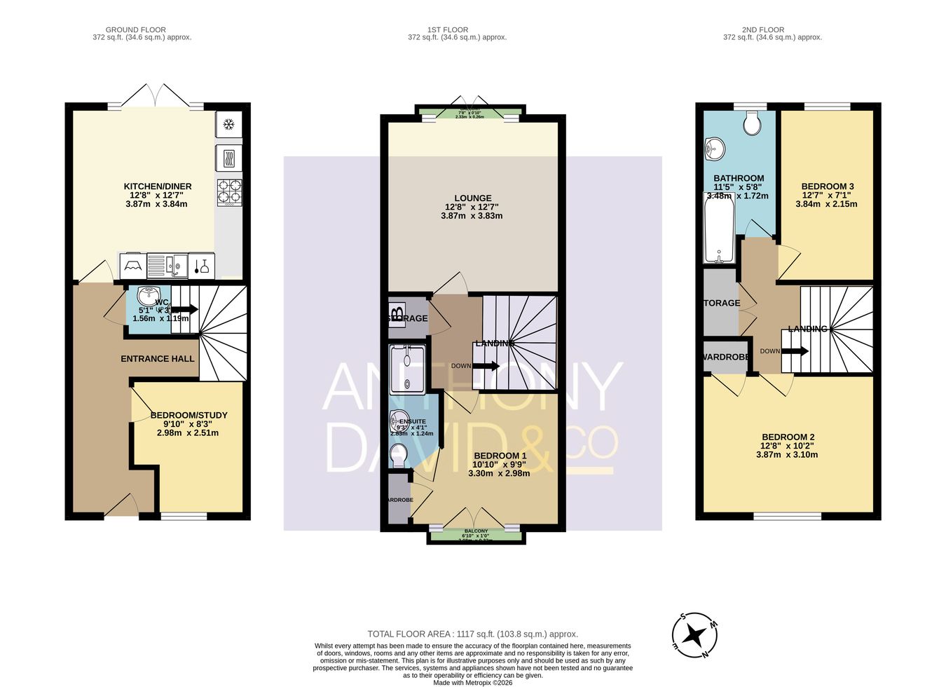 46, Surrey Road, Bournemouth floorplan