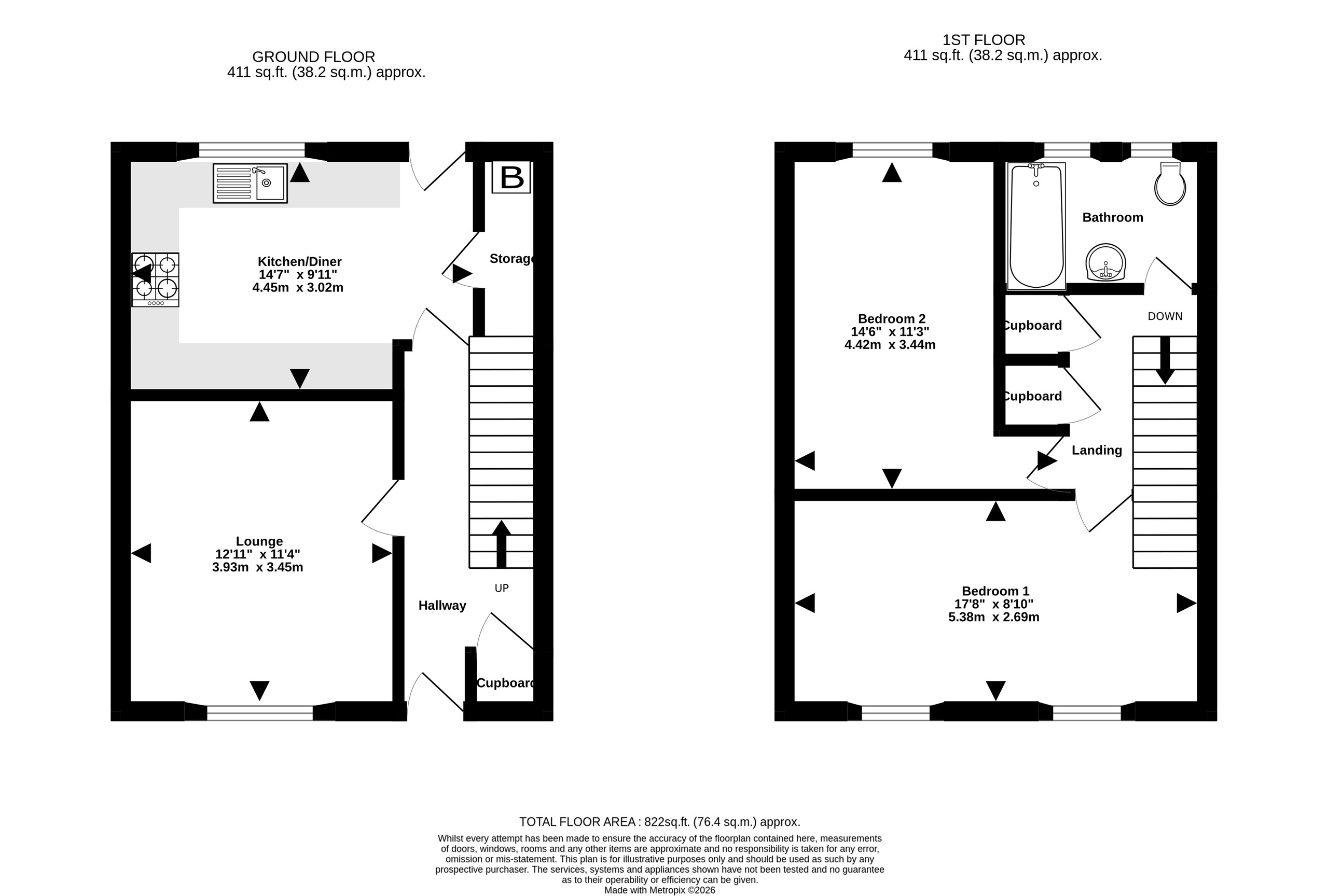 103 Grosvenor Road, Bristol floorplan