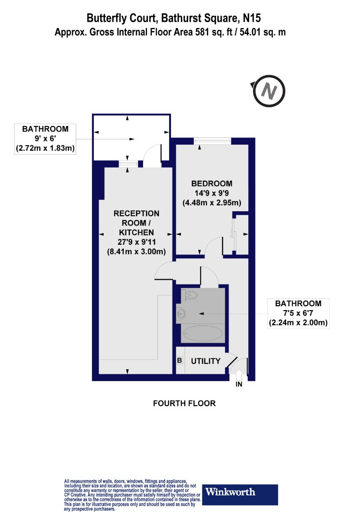 Butterfly Court, London floorplan