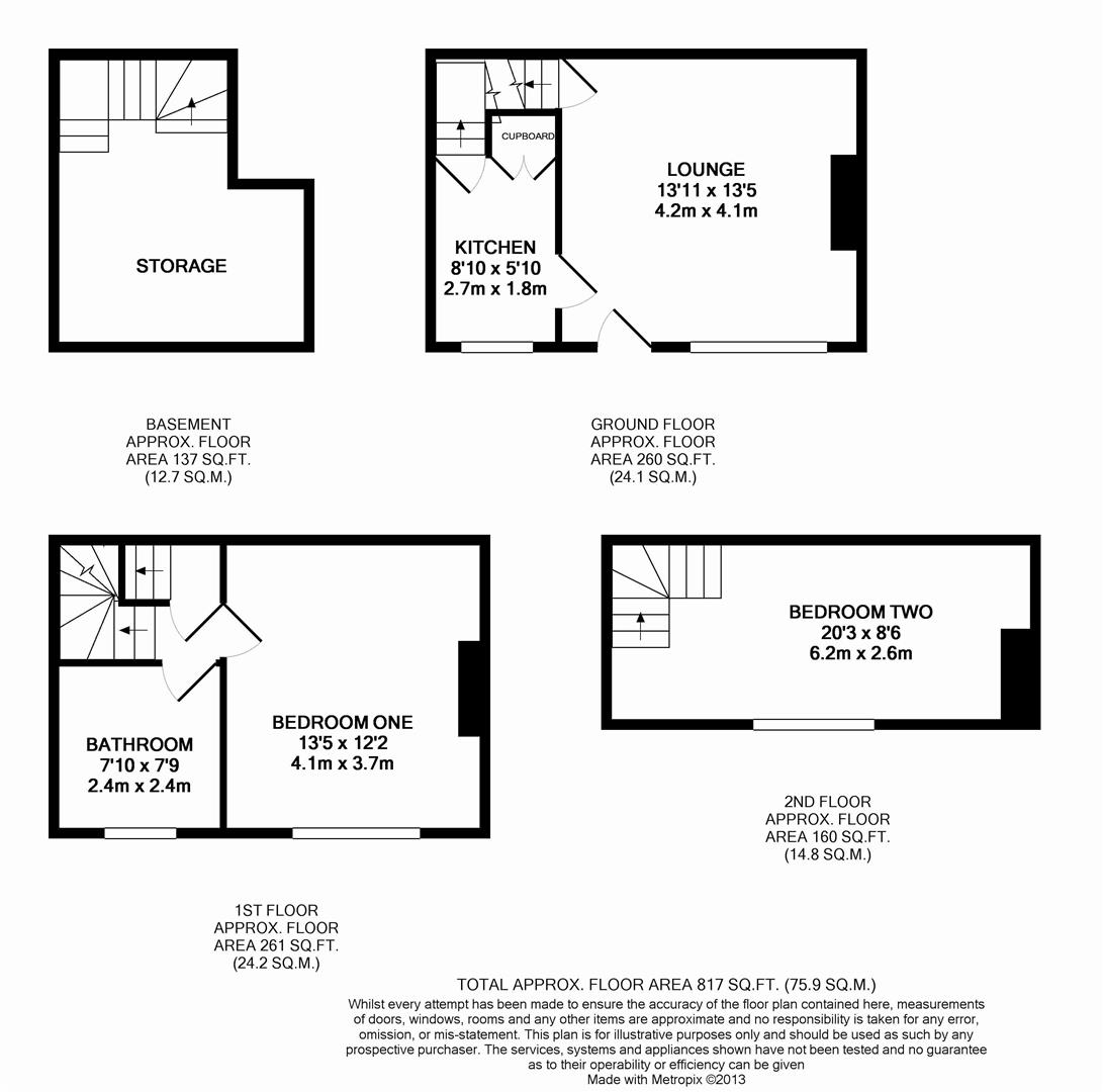 2 Bedrooms Terraced house to rent in Woodville Place, Horsforth, Leeds LS18