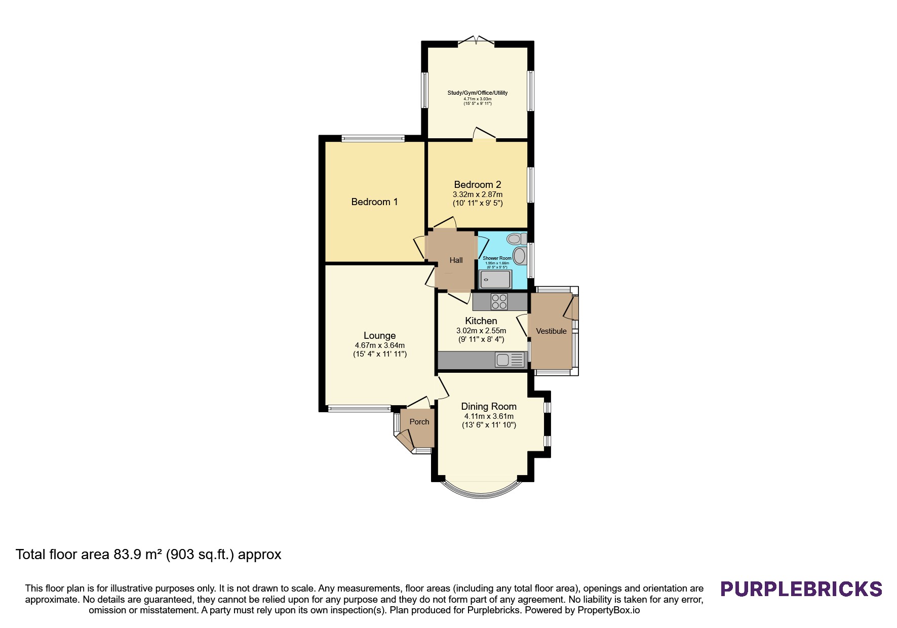 89, Green Drive, Thornton-Cleveleys floorplan