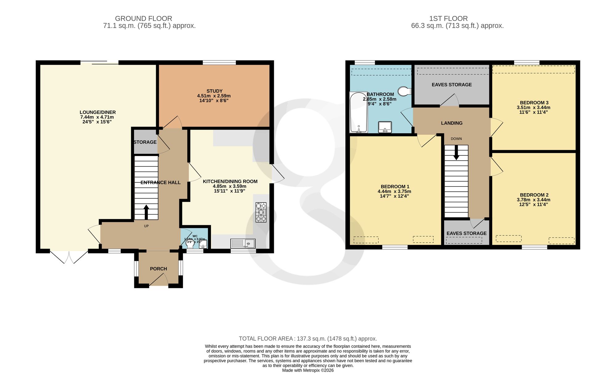 Vue Des Bois, Jersey floorplan
