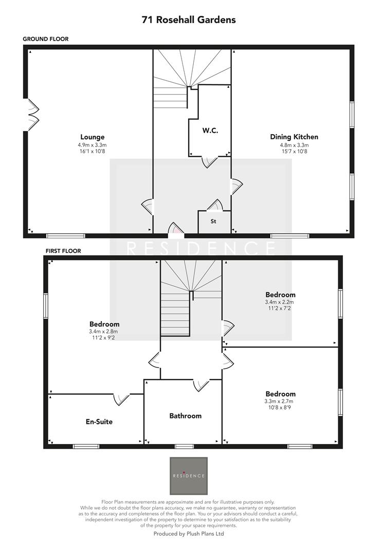 71, Rosehall Gardens, Glasgow floorplan