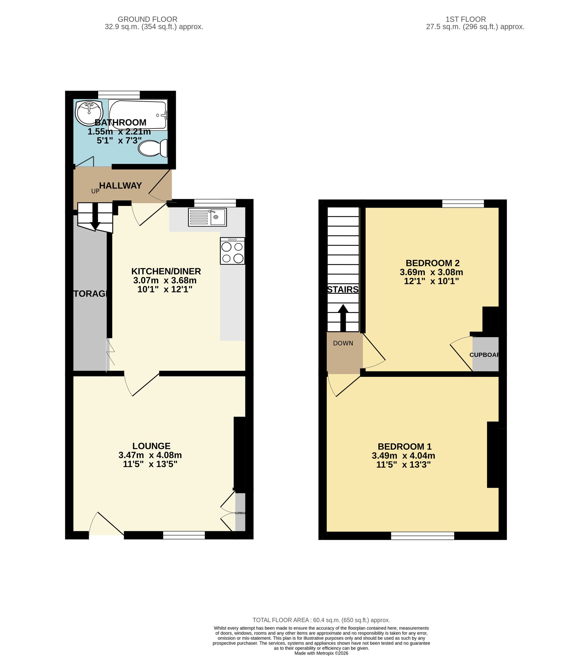4 Hill Street, Chesterfield floorplan
