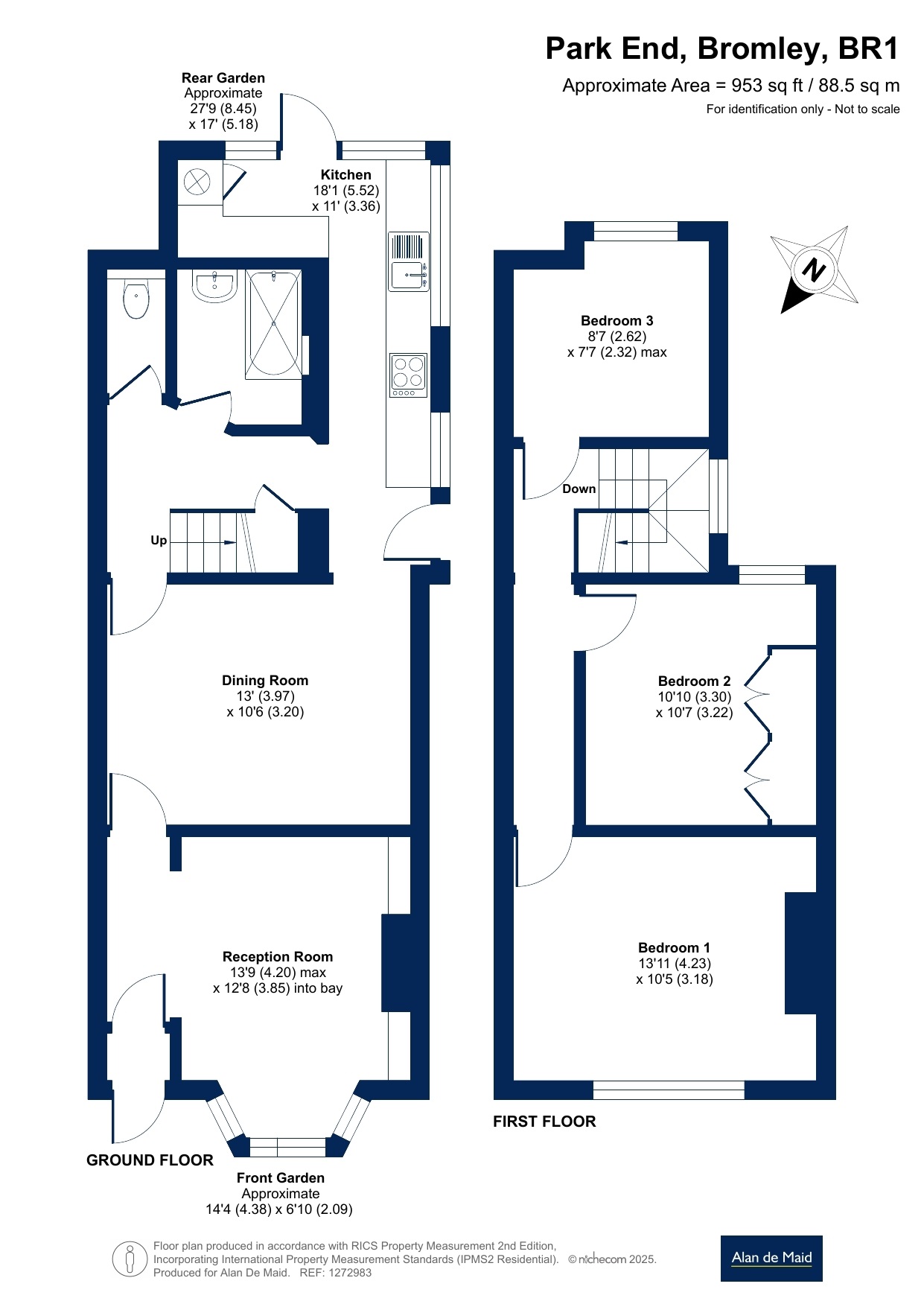 65, Park End, Bromley floorplan