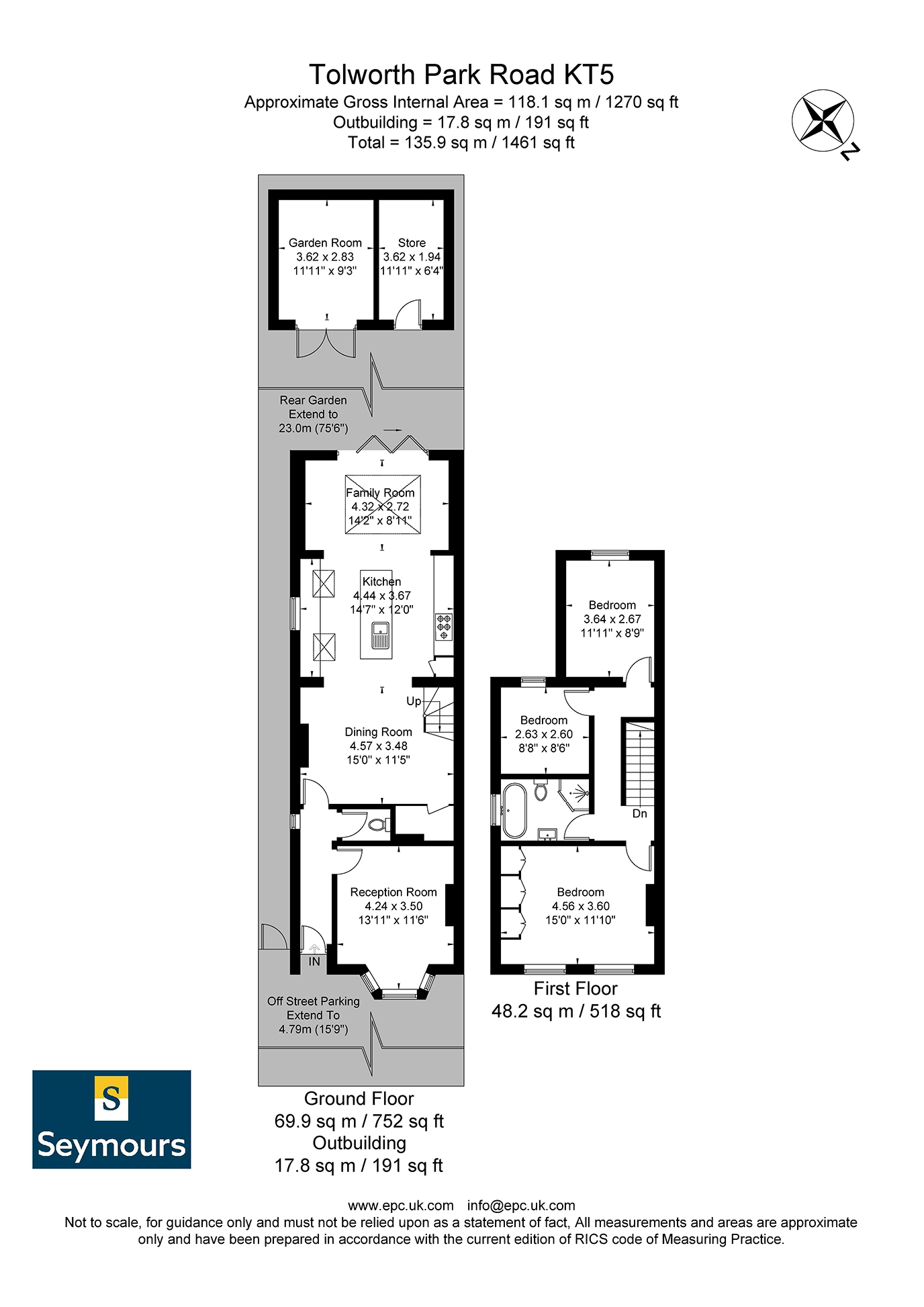 16, Tolworth Park Road, Surbiton floorplan