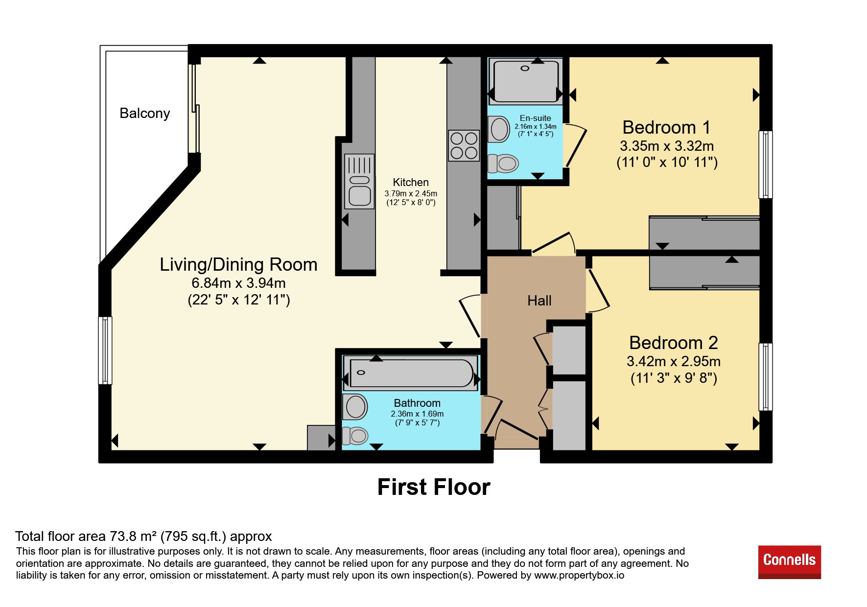 Flat 11, Hop House, 18, Eldridge Street, Dorchester floorplan