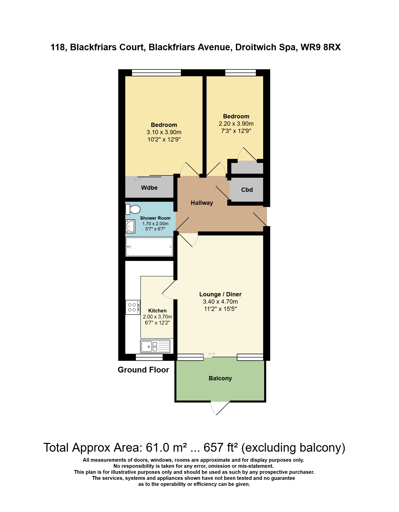 Blackfriars Avenue, Worcestershire floorplan