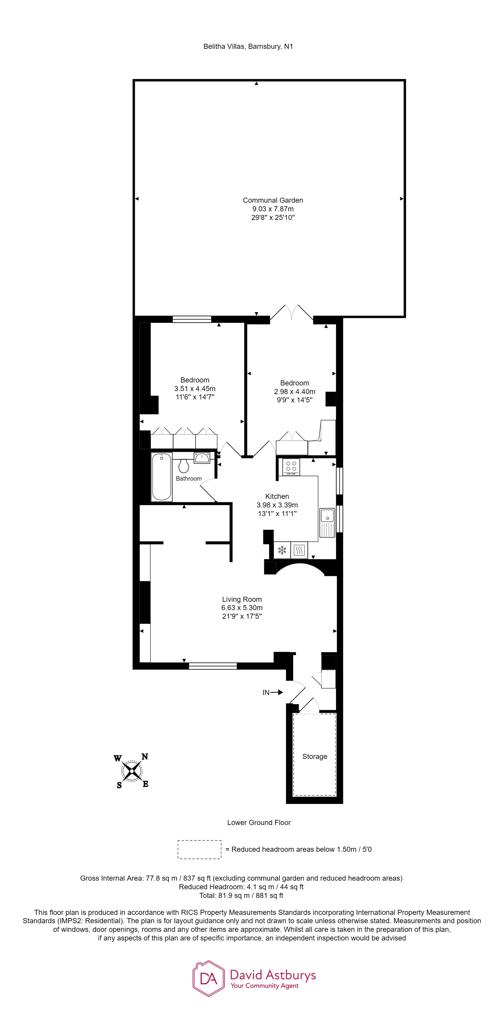 9a, Belitha Villas, Barnsbury floorplan