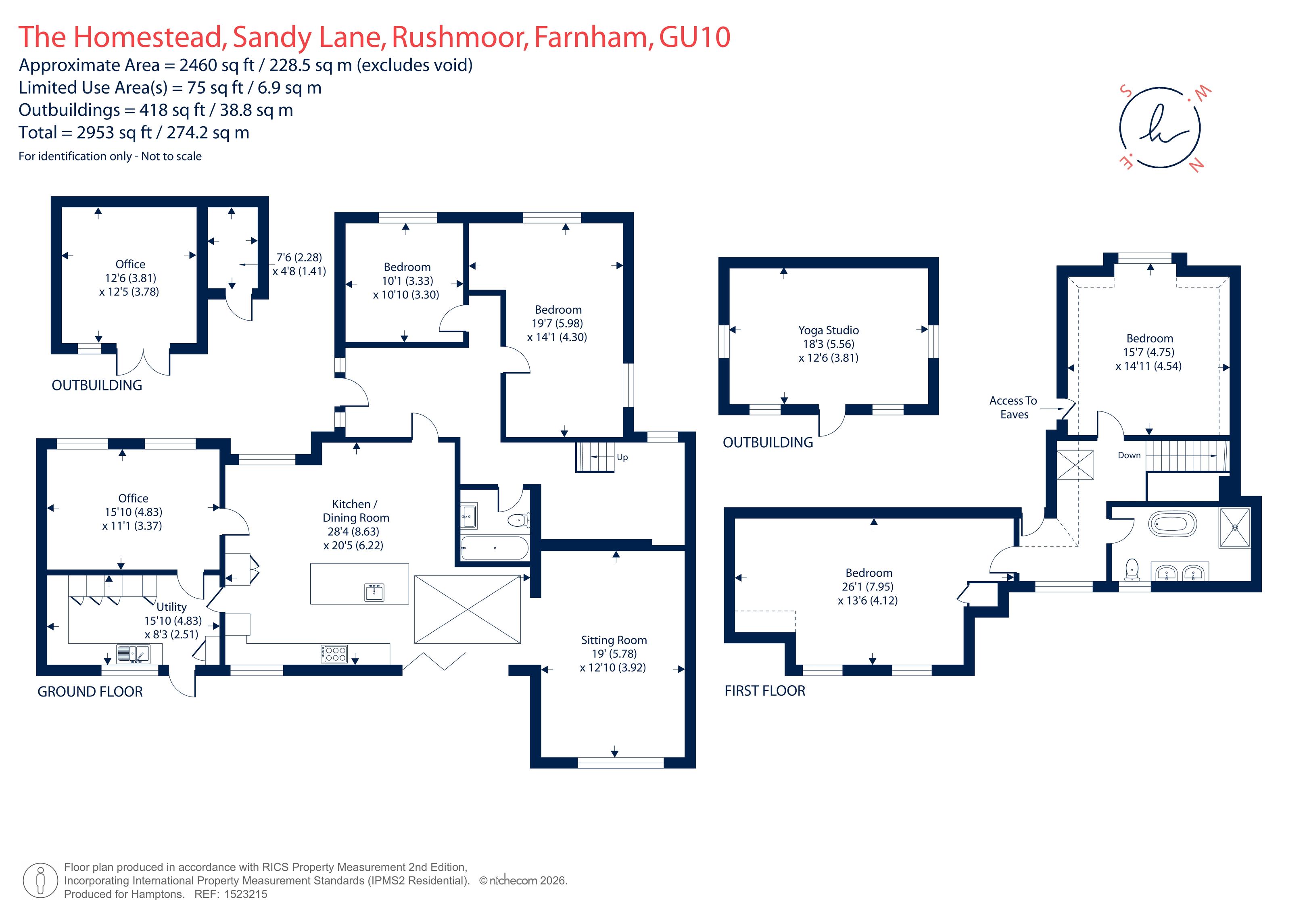 The Homestead, Sandy Lane, Farnham floorplan