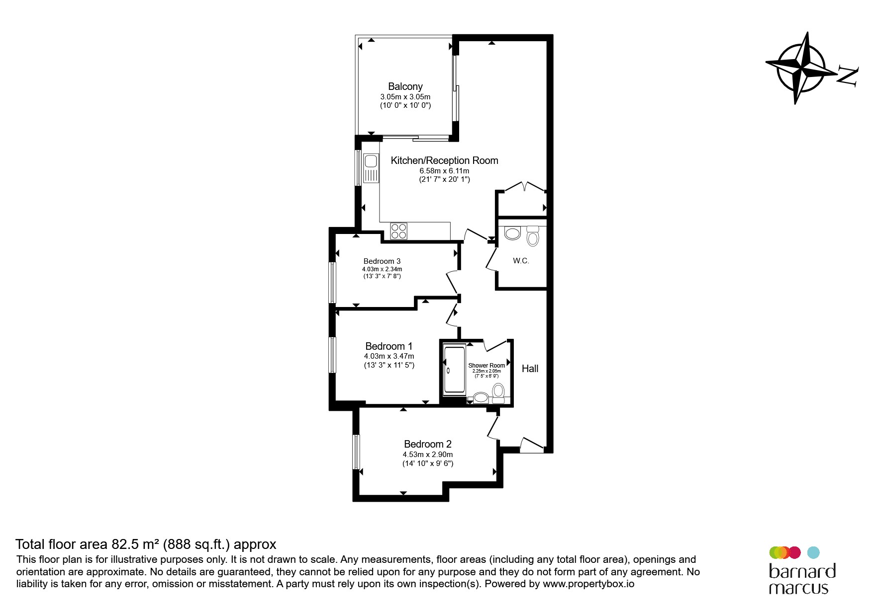 Flat 4, Adam Lodge, 3-5, Woodcote Valley Road, Purley floorplan
