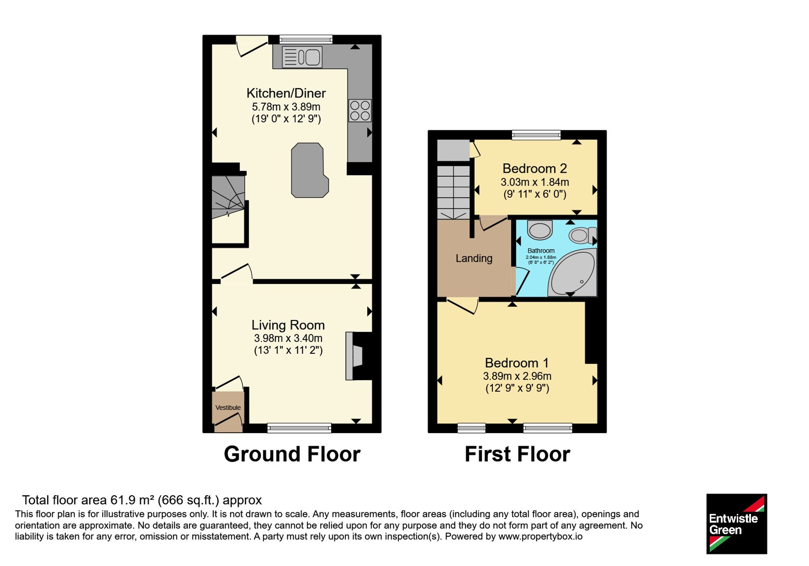 21, Coop Street, Greater Manchester floorplan
